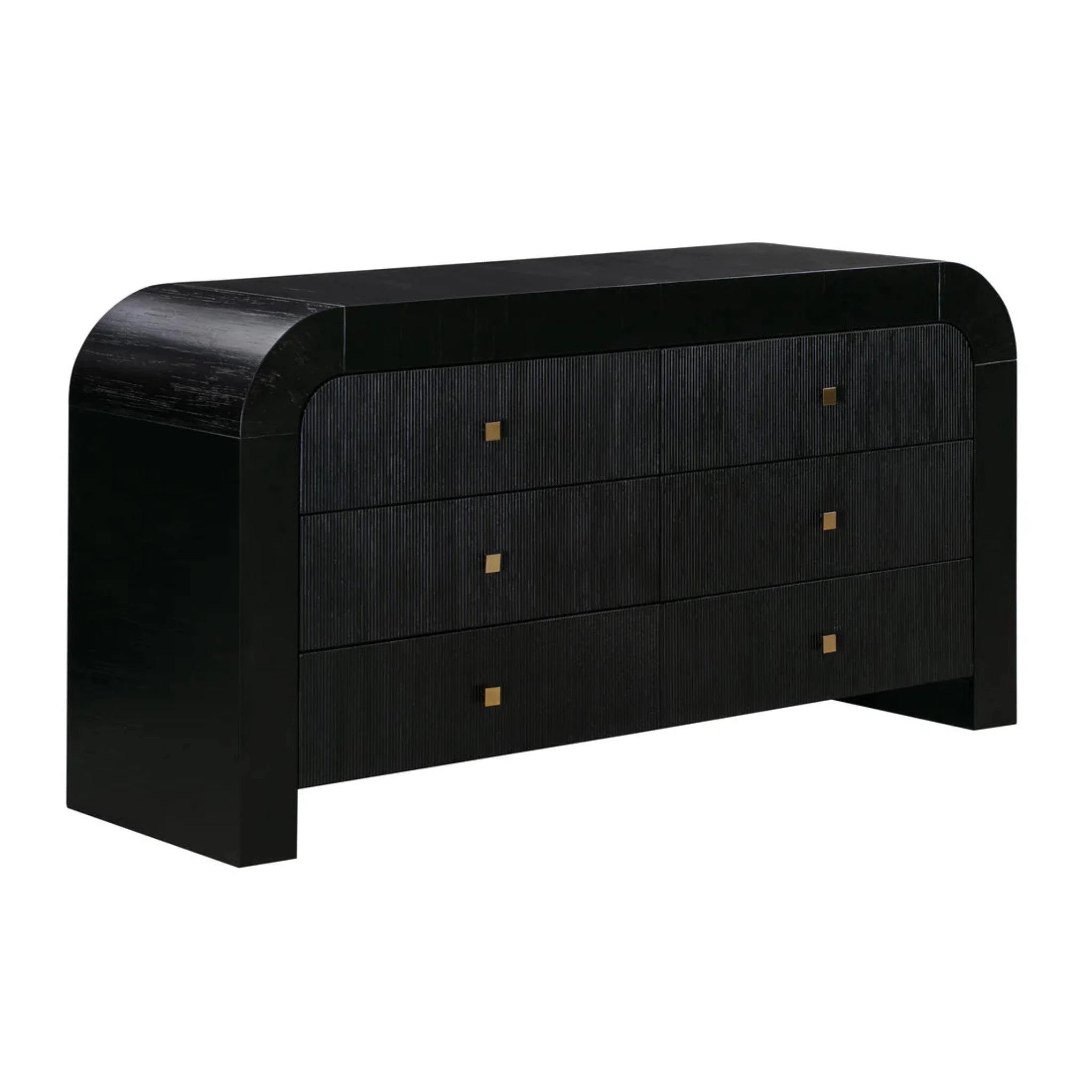 Hump 6 Drawer Dresser | Black