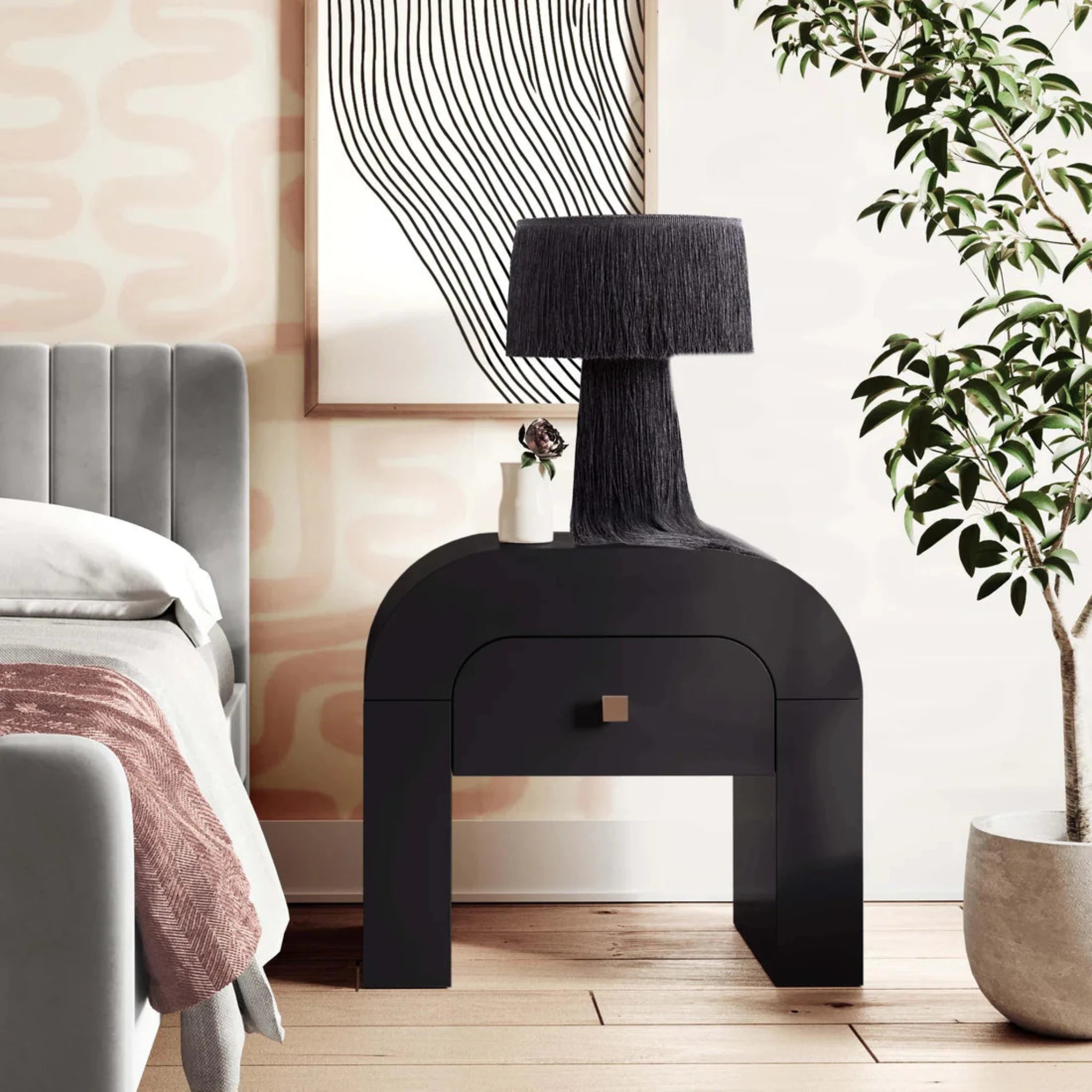 Hump Nightstand | Black