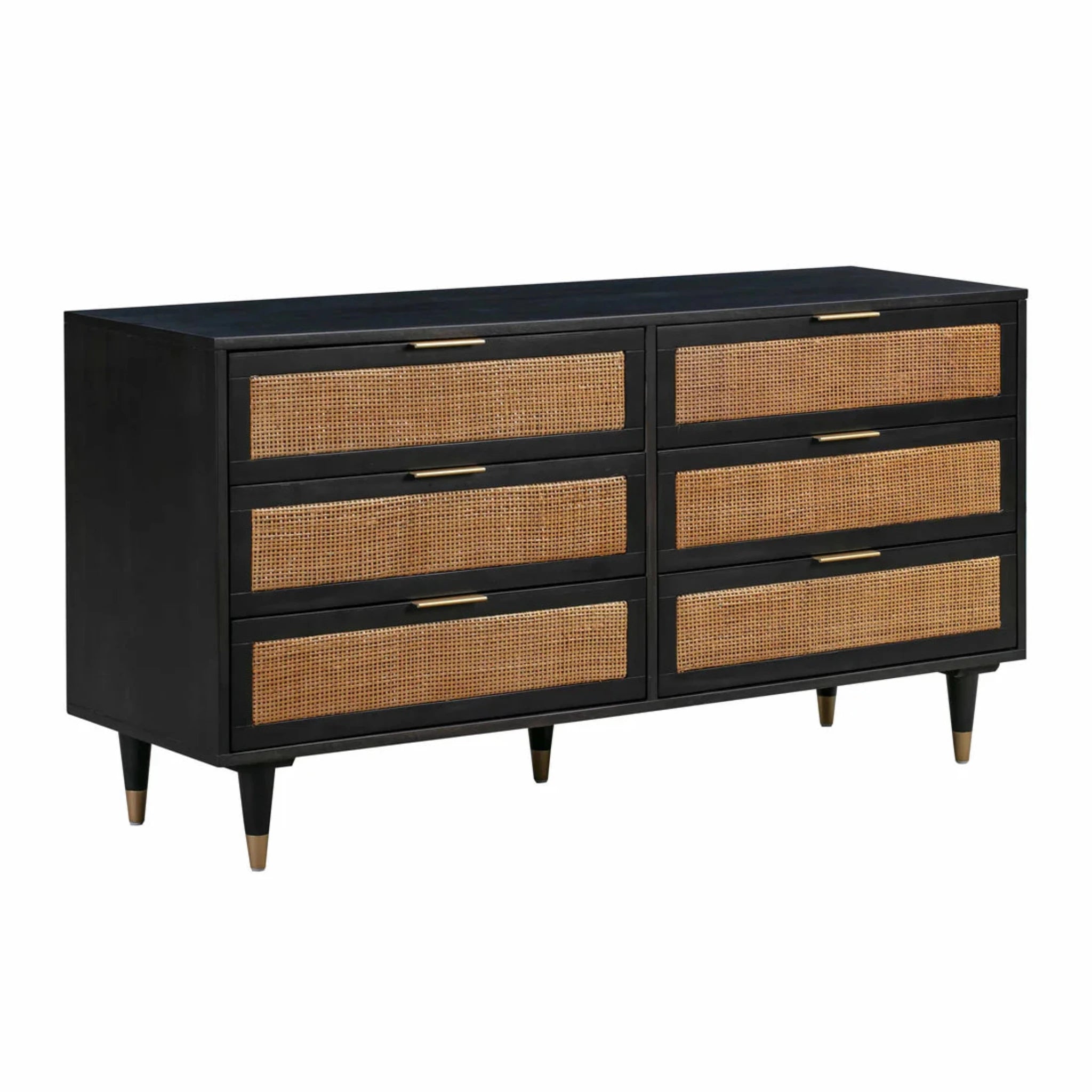 Sierra Cane 6 Drawer Dresser