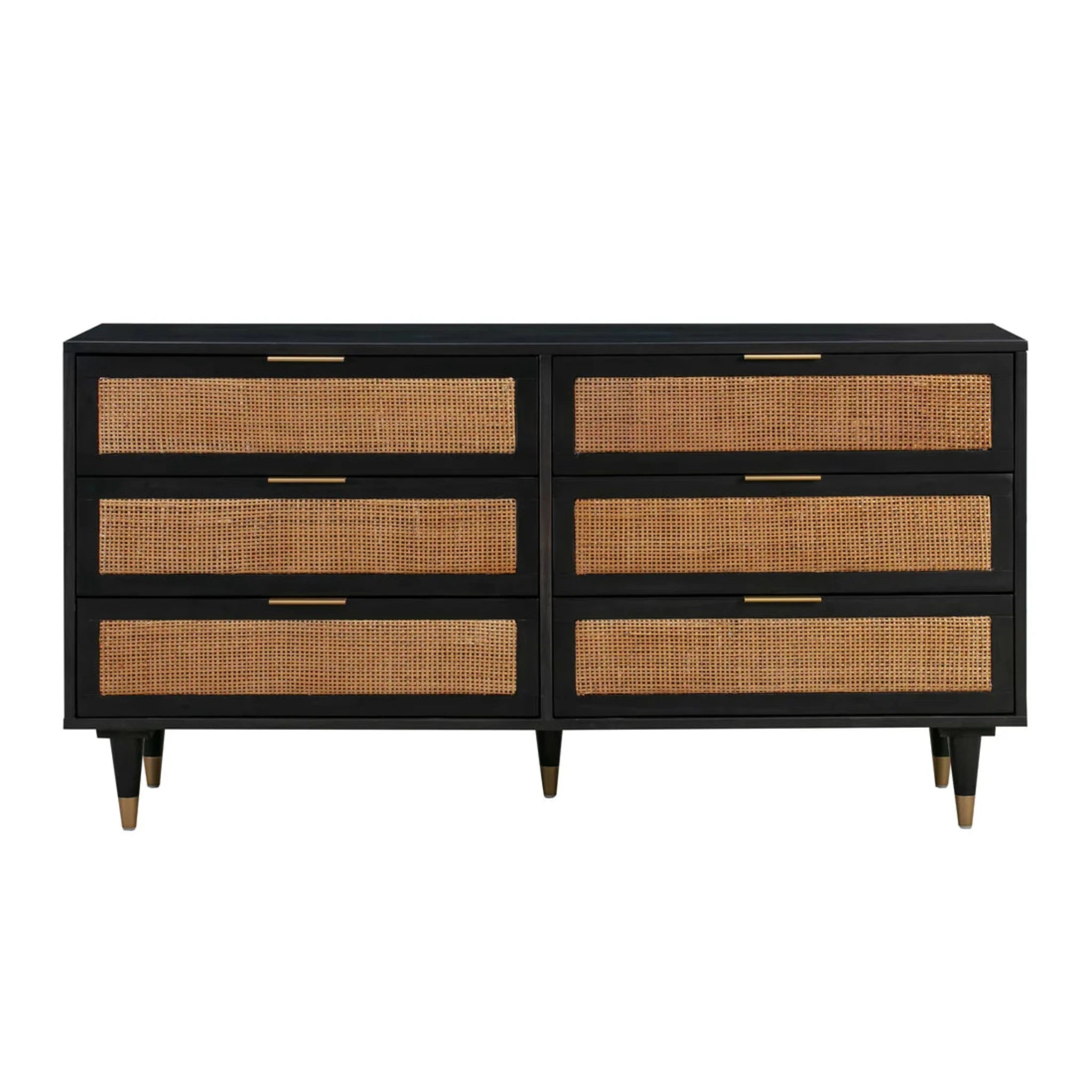 Sierra Cane 6 Drawer Dresser