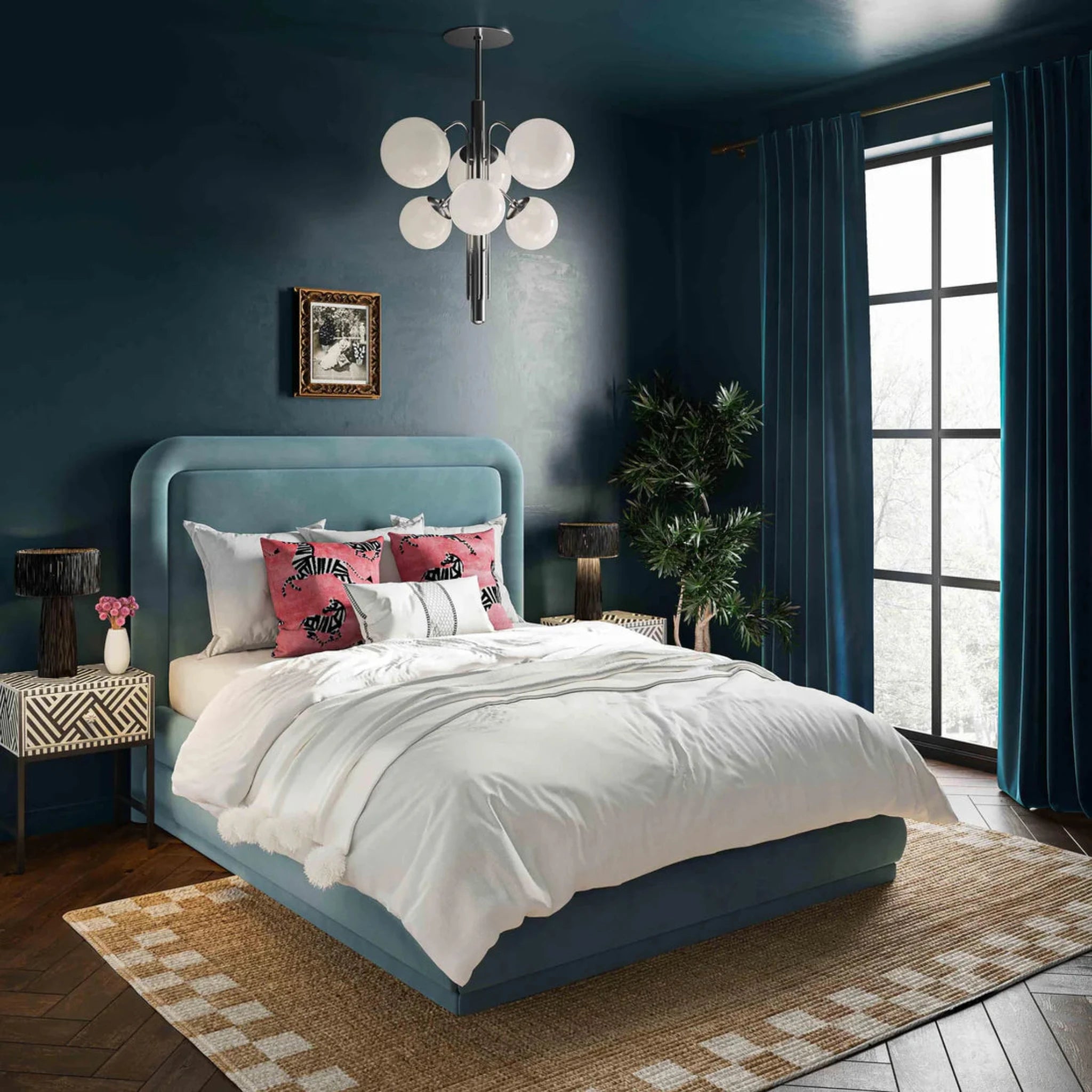 Briella Velvet Bed | Bluestone