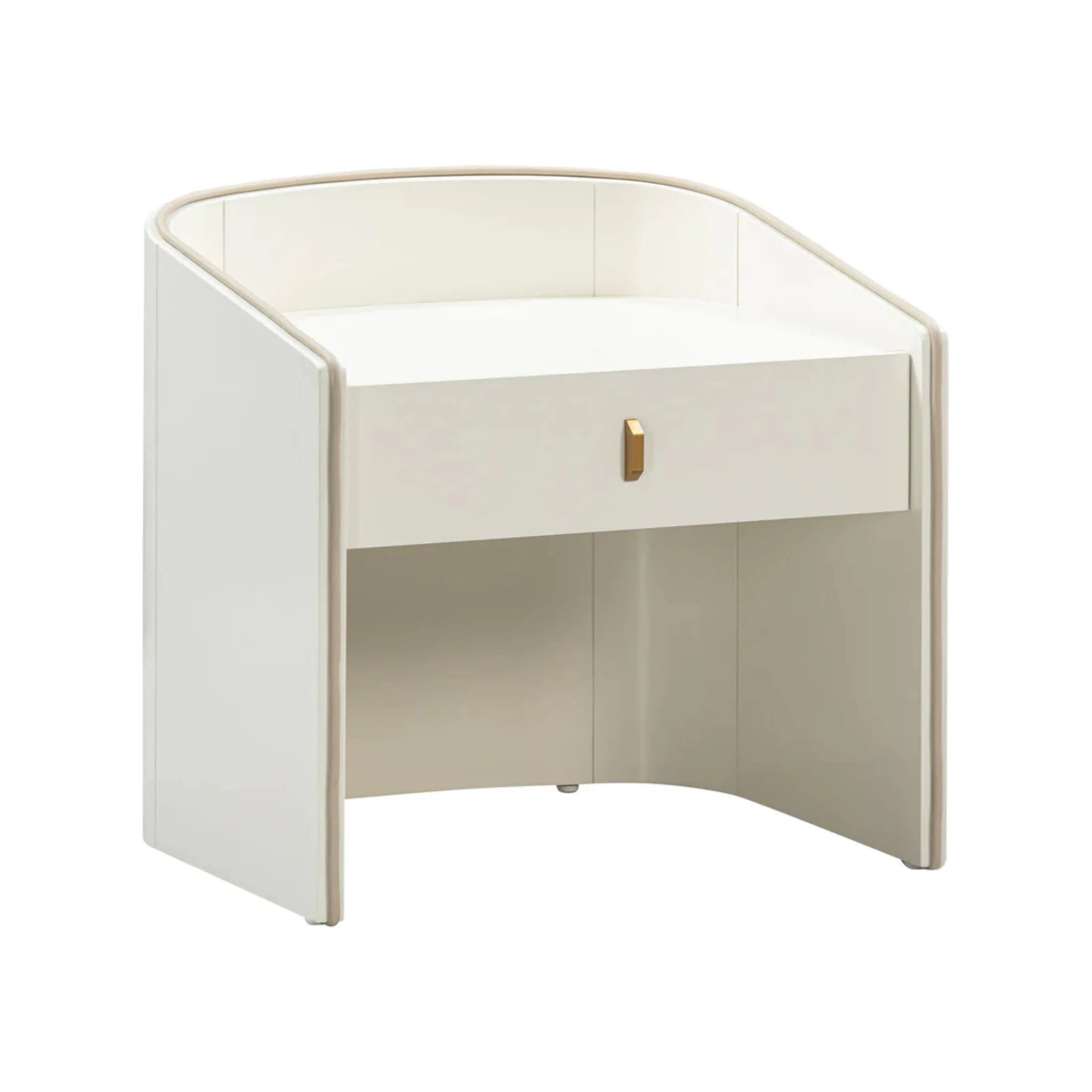 Collins Lacquer Nightstand | Cream