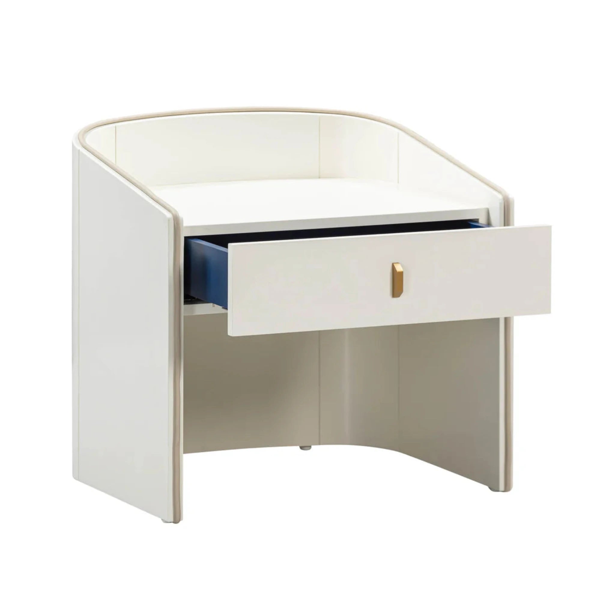 Collins Lacquer Nightstand | Cream