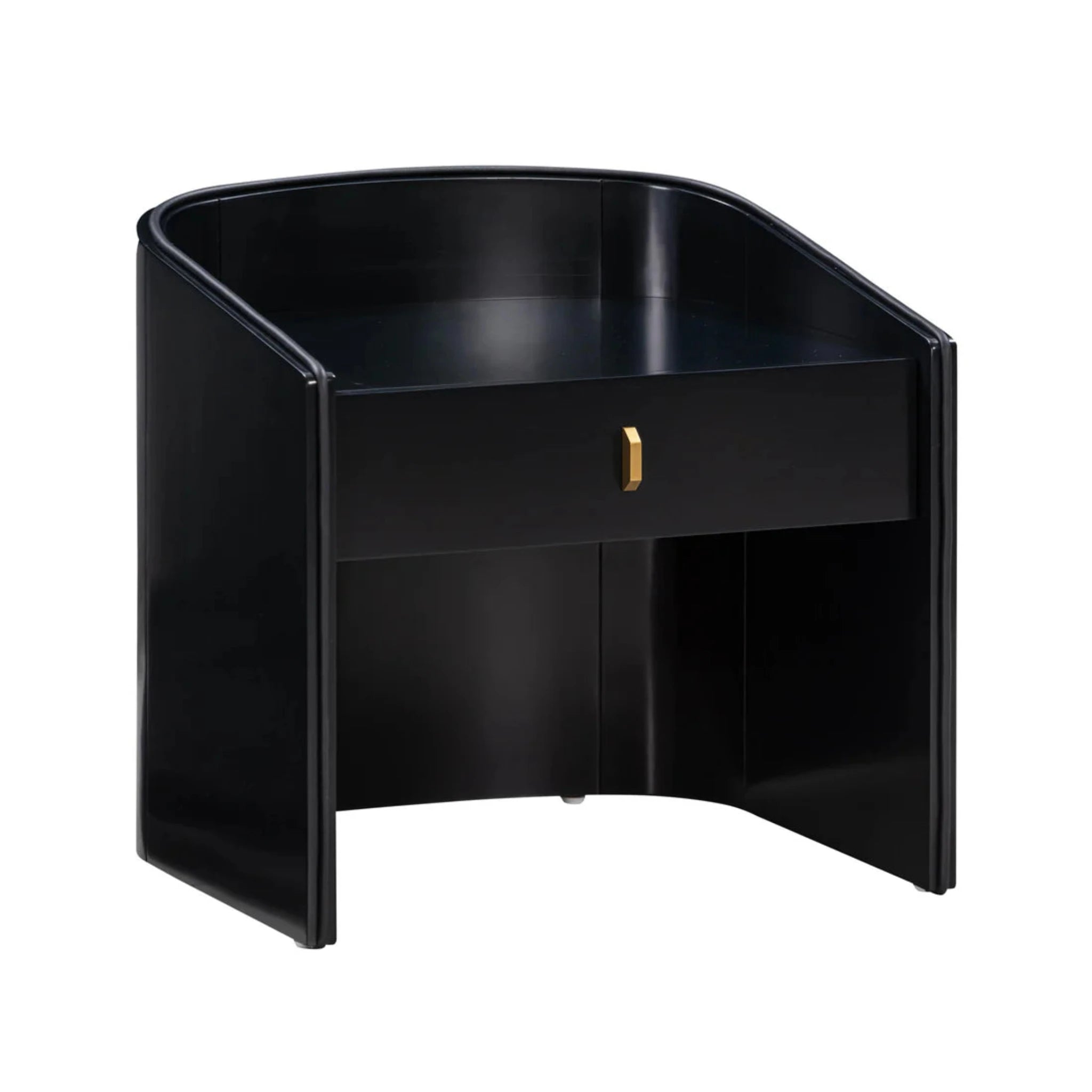 Collins Lacquer Nightstand | Black