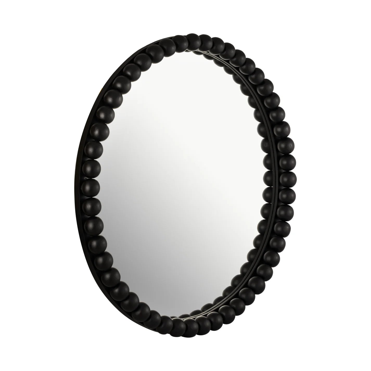 Baria Wooden Mirror | Black