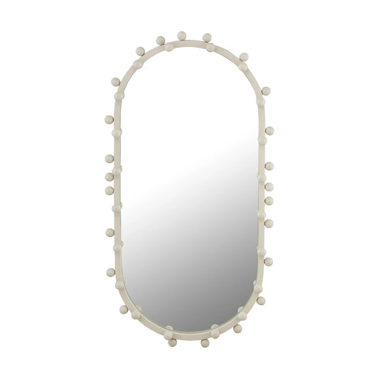 Bubbles Oval Wall Mirror | Ivory