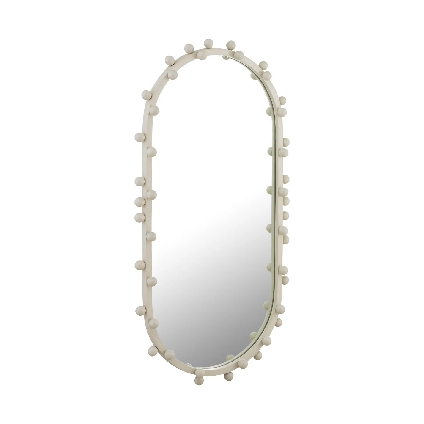 Bubbles Oval Wall Mirror | Ivory