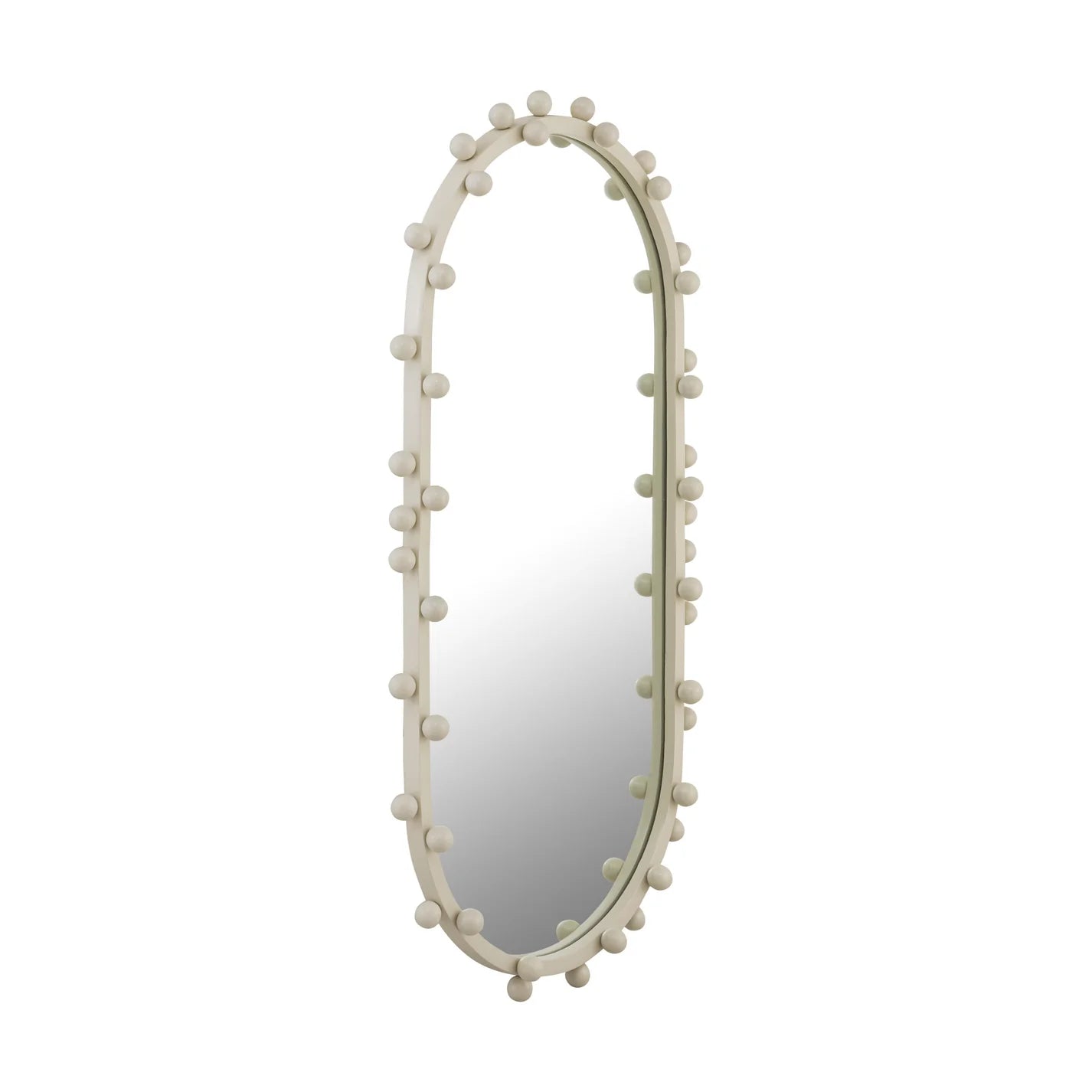 Bubbles Oval Wall Mirror | Ivory