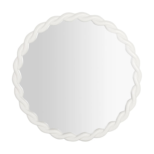 Agnes Round Mirror | Cream