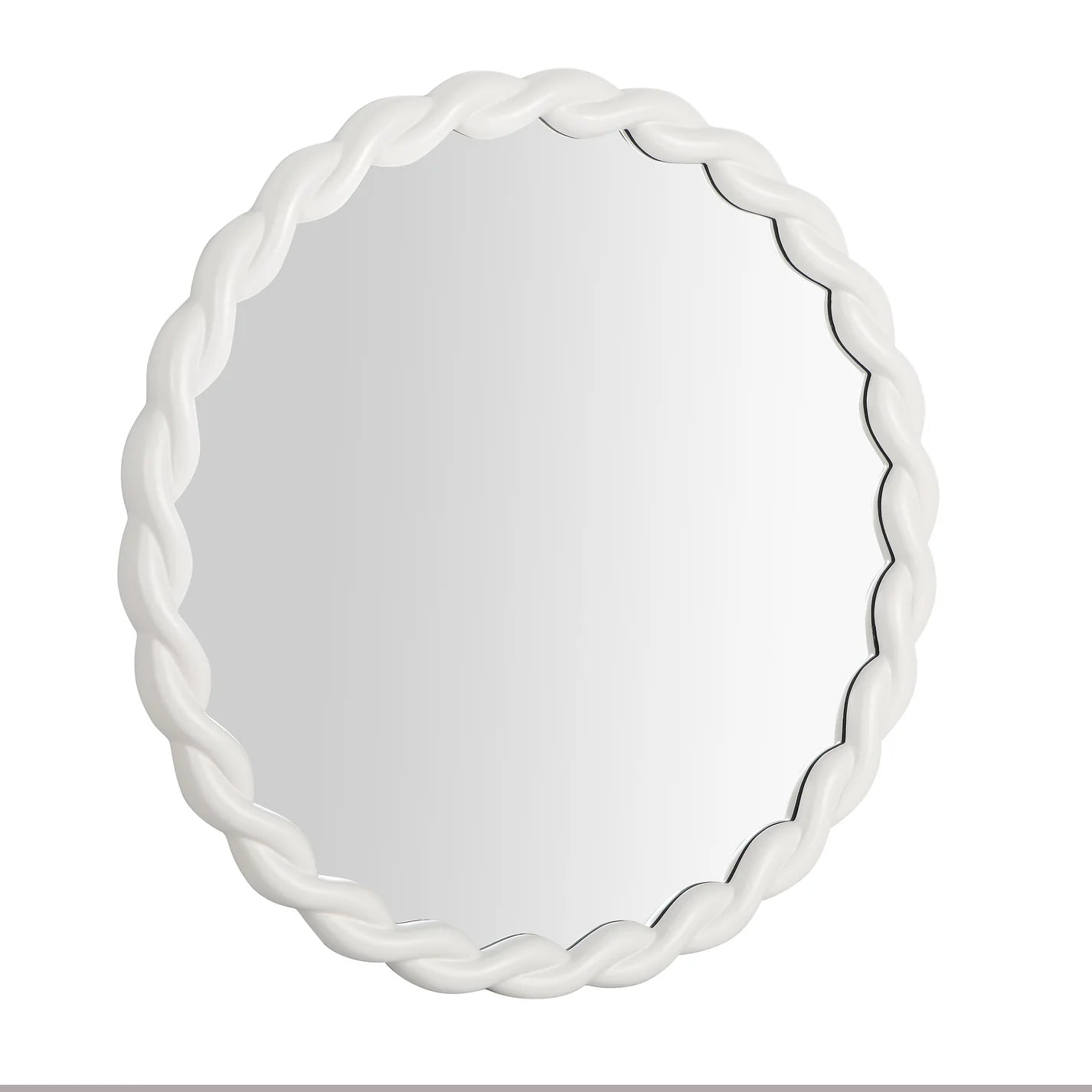 Agnes Round Mirror | Cream