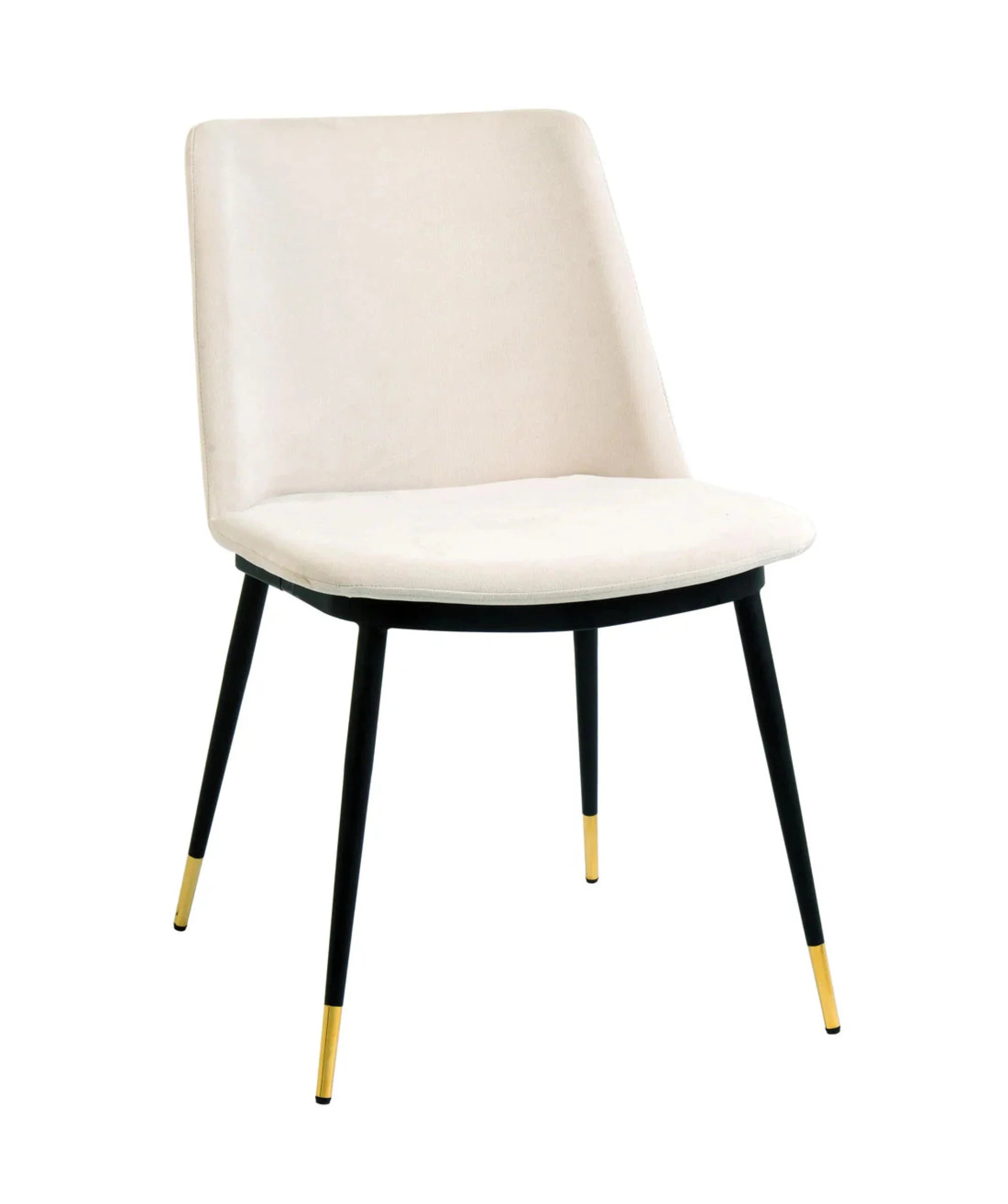 Evora Velvet Dining Chair (Set of 2) | Cream