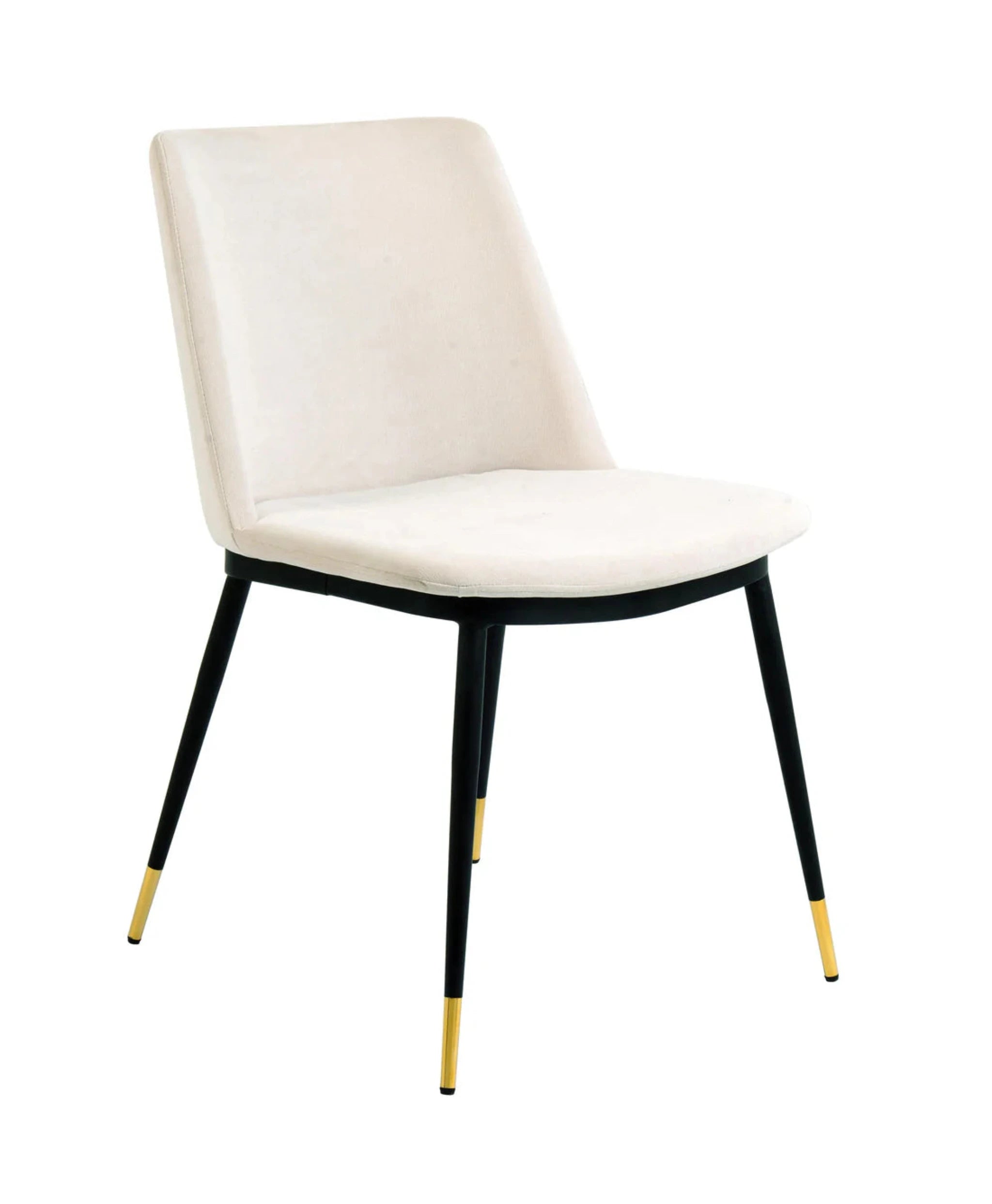 Evora Velvet Dining Chair (Set of 2) | Cream