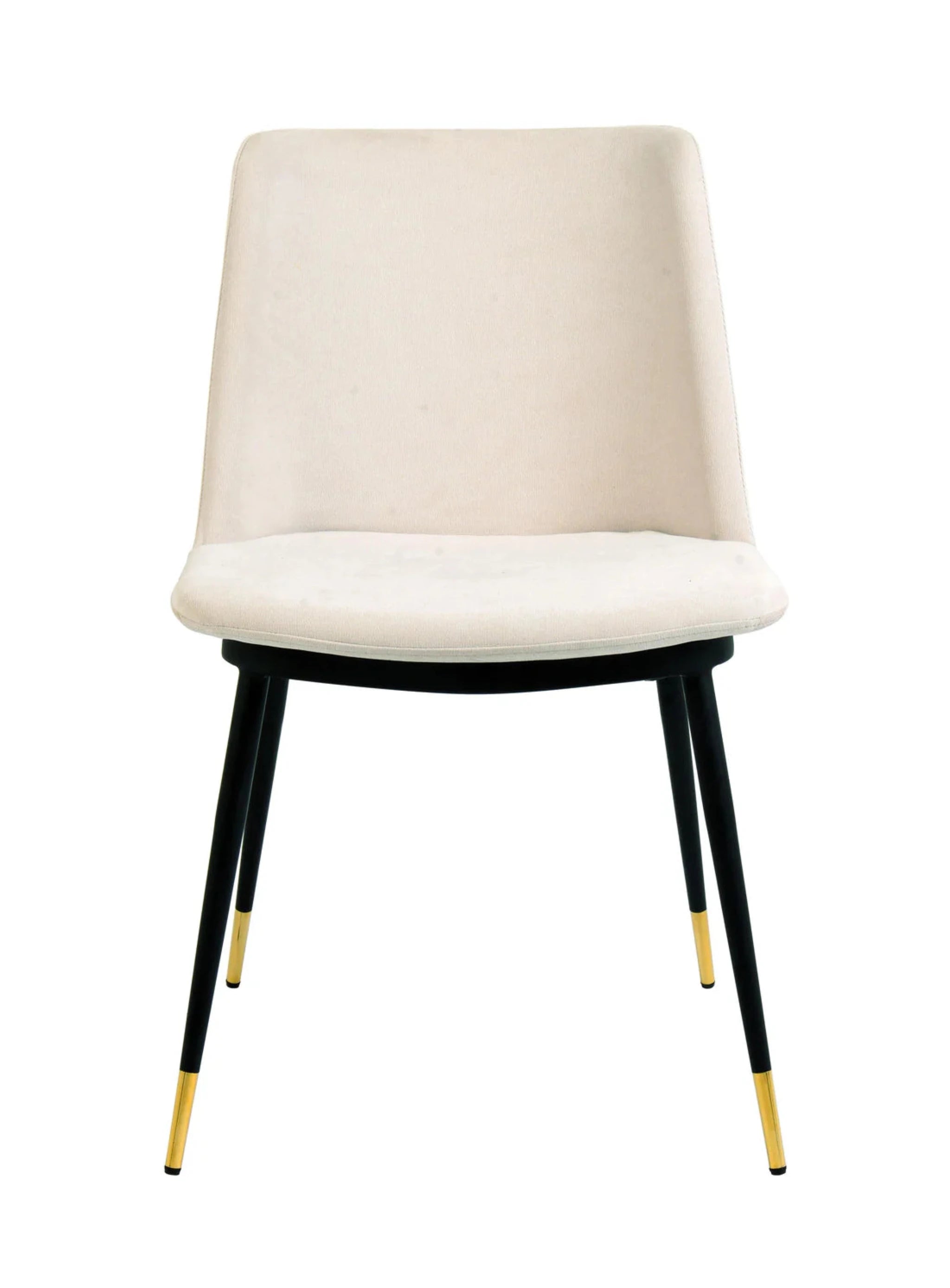 Evora Velvet Dining Chair (Set of 2) | Cream