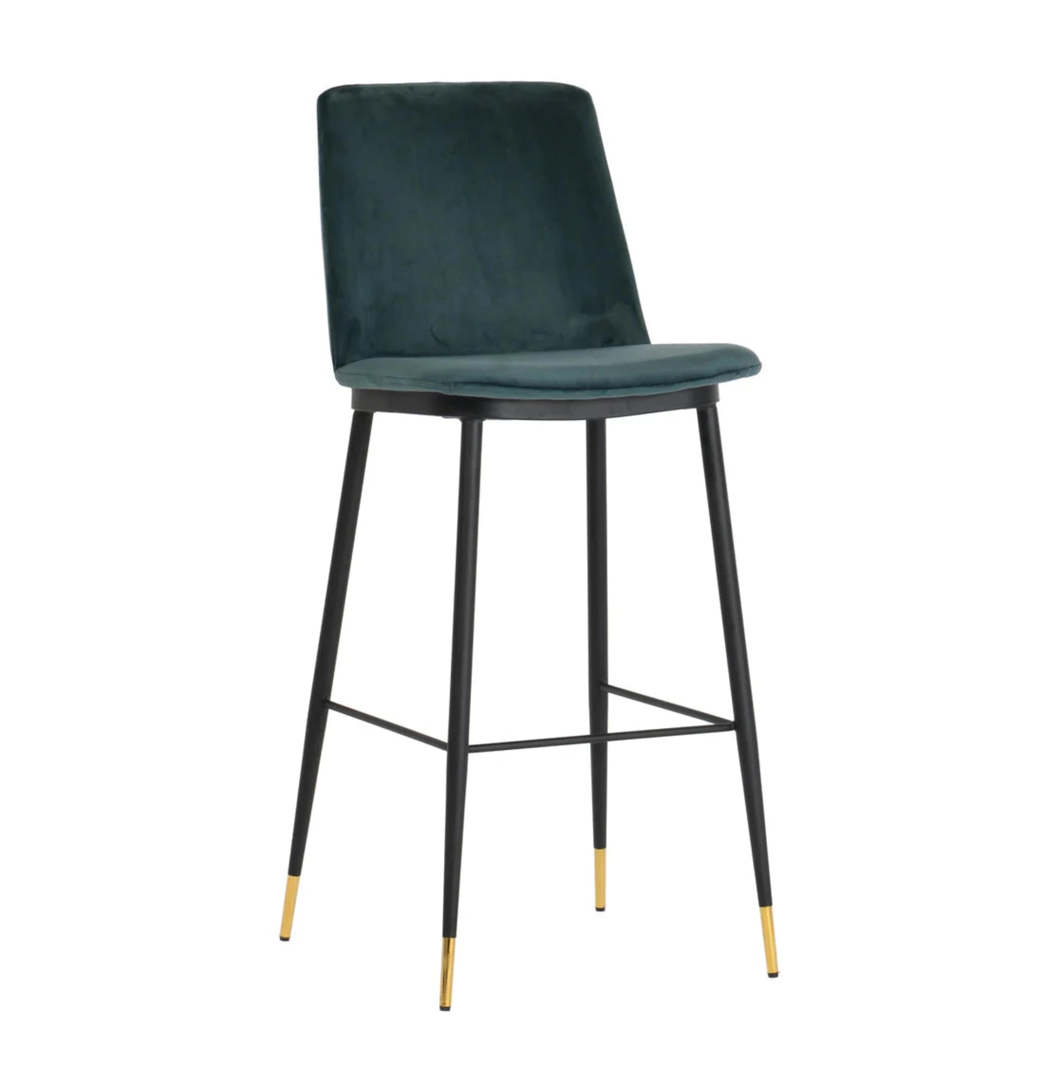 Evora Velvet Counter Stool (Set of 2) | Green