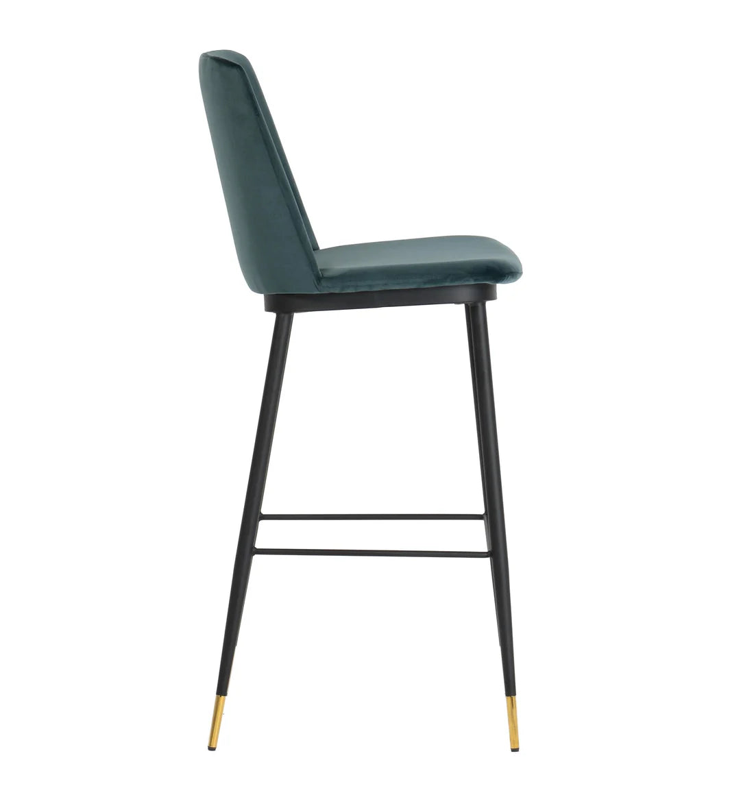 Evora Velvet Counter Stool (Set of 2) | Green