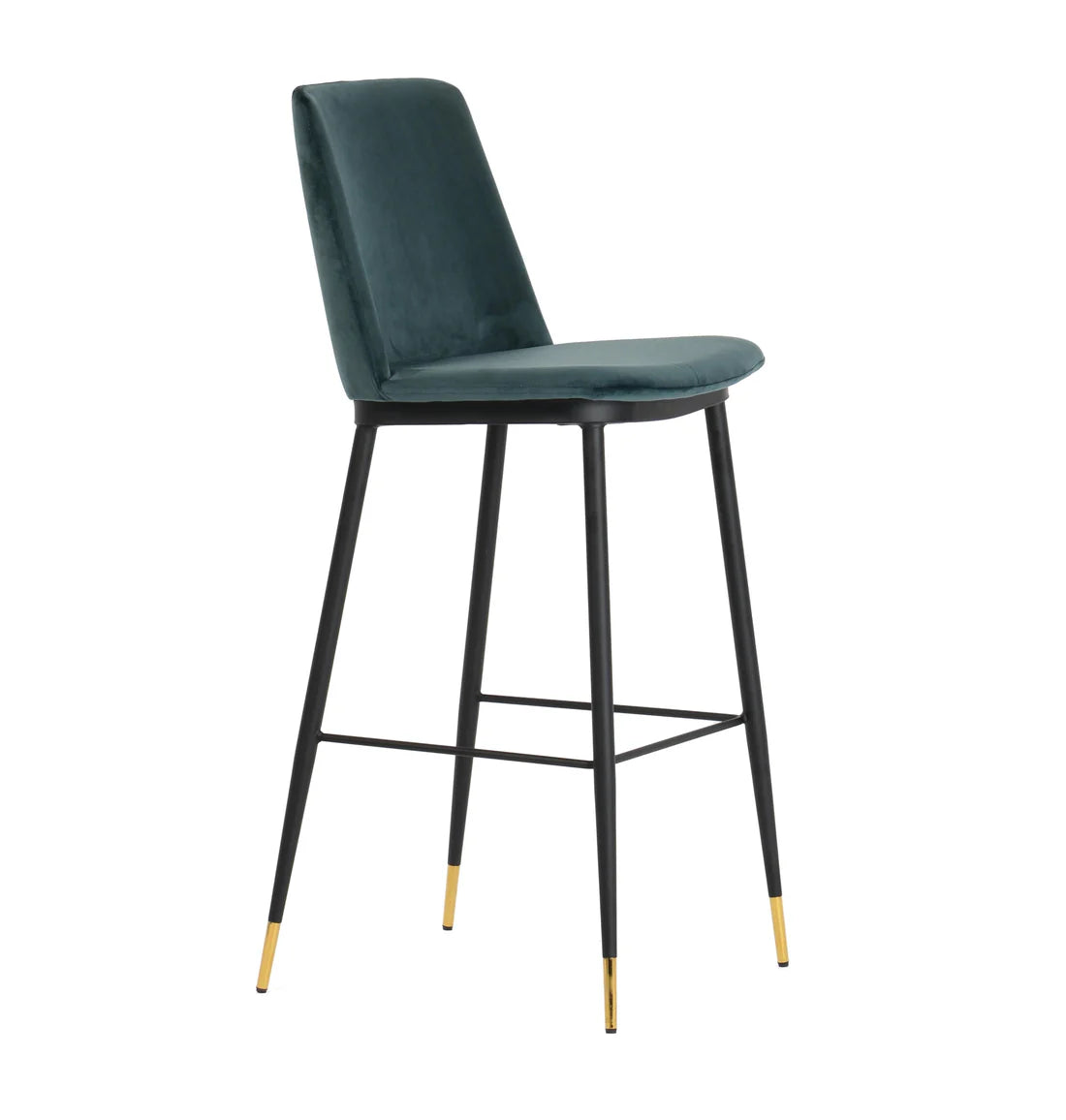 Evora Velvet Counter Stool (Set of 2) | Green