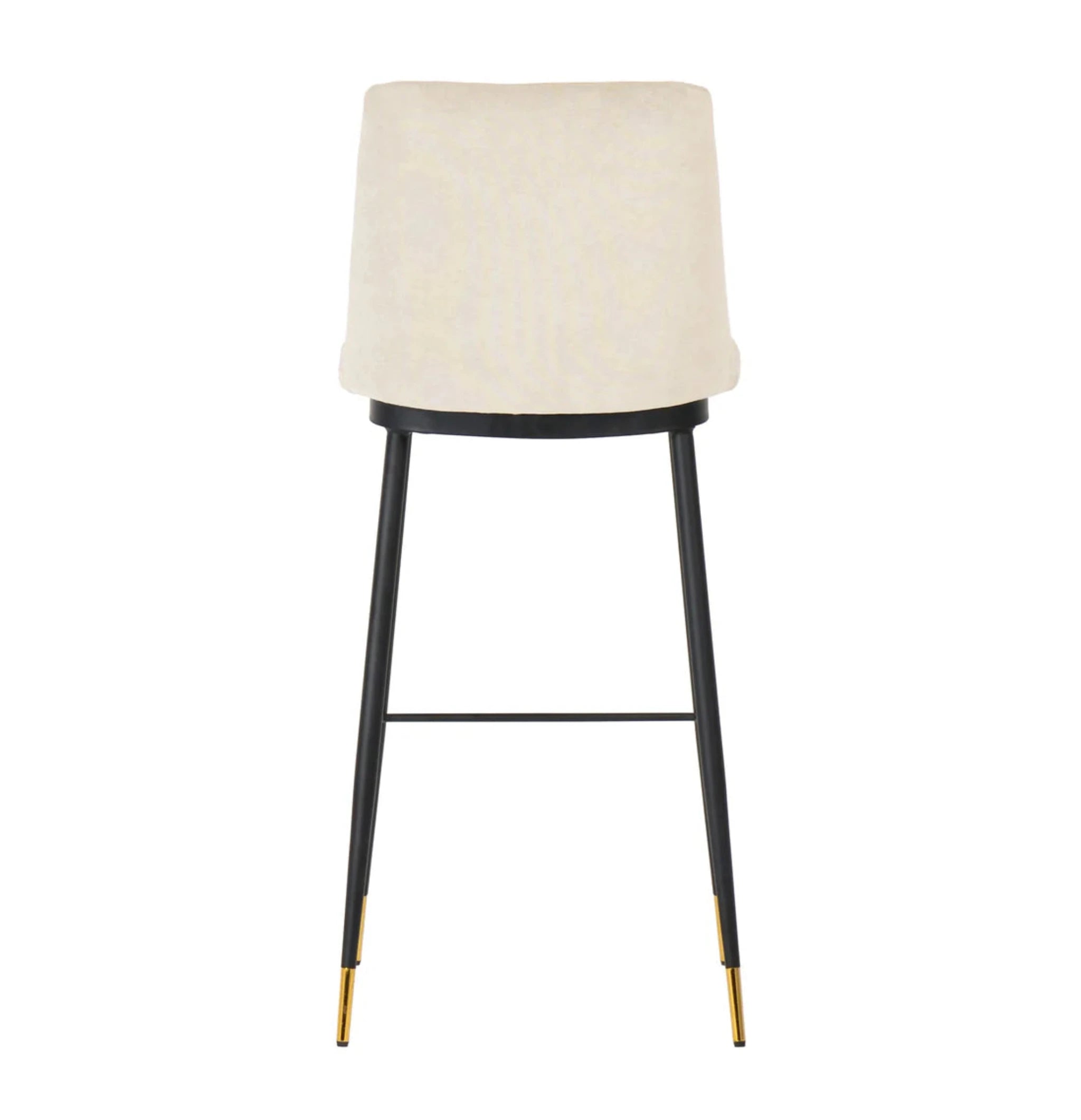 Evora Velvet Counter Stool (Set of 2) | Cream