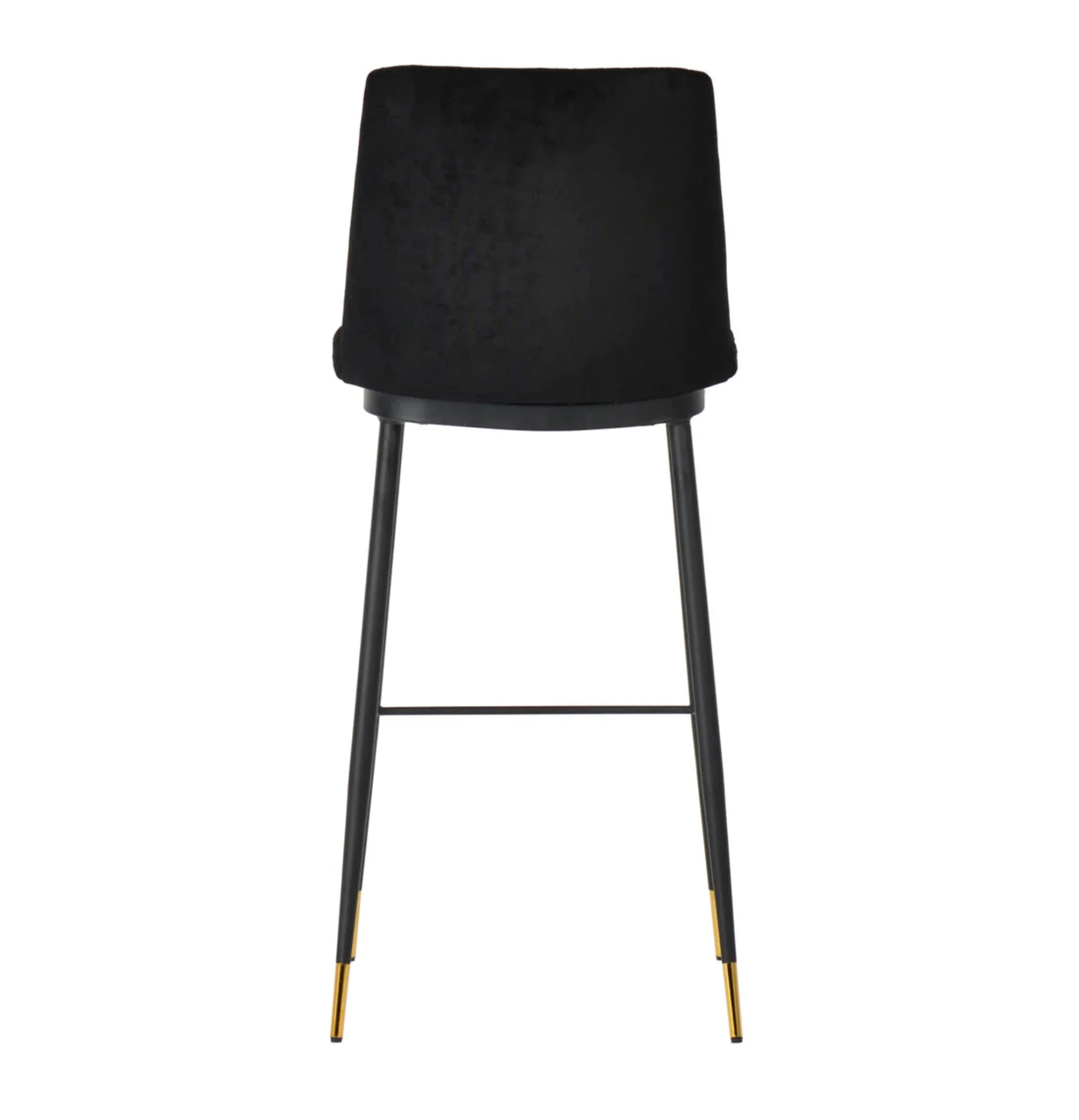 Evora Velvet Counter Stool (Set of 2) | Black