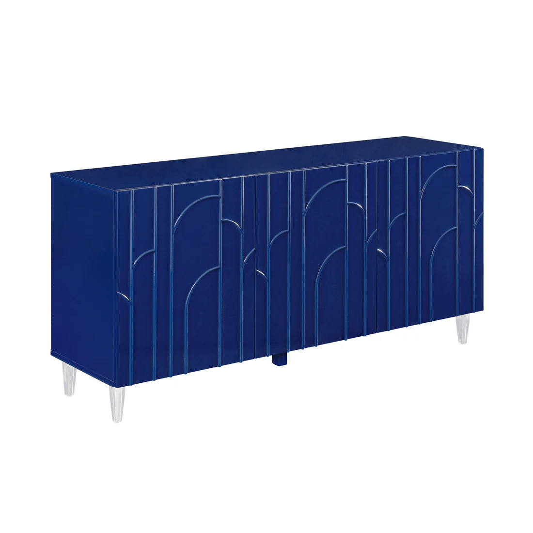 Deco Lacquer Buffet | Blue