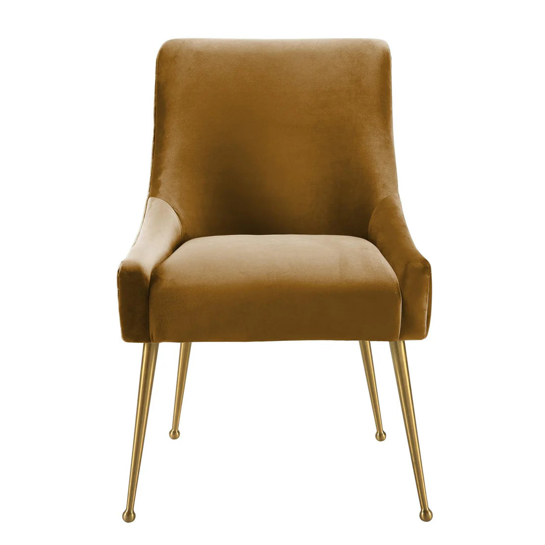 Beatrix Velvet Chair | Cognac