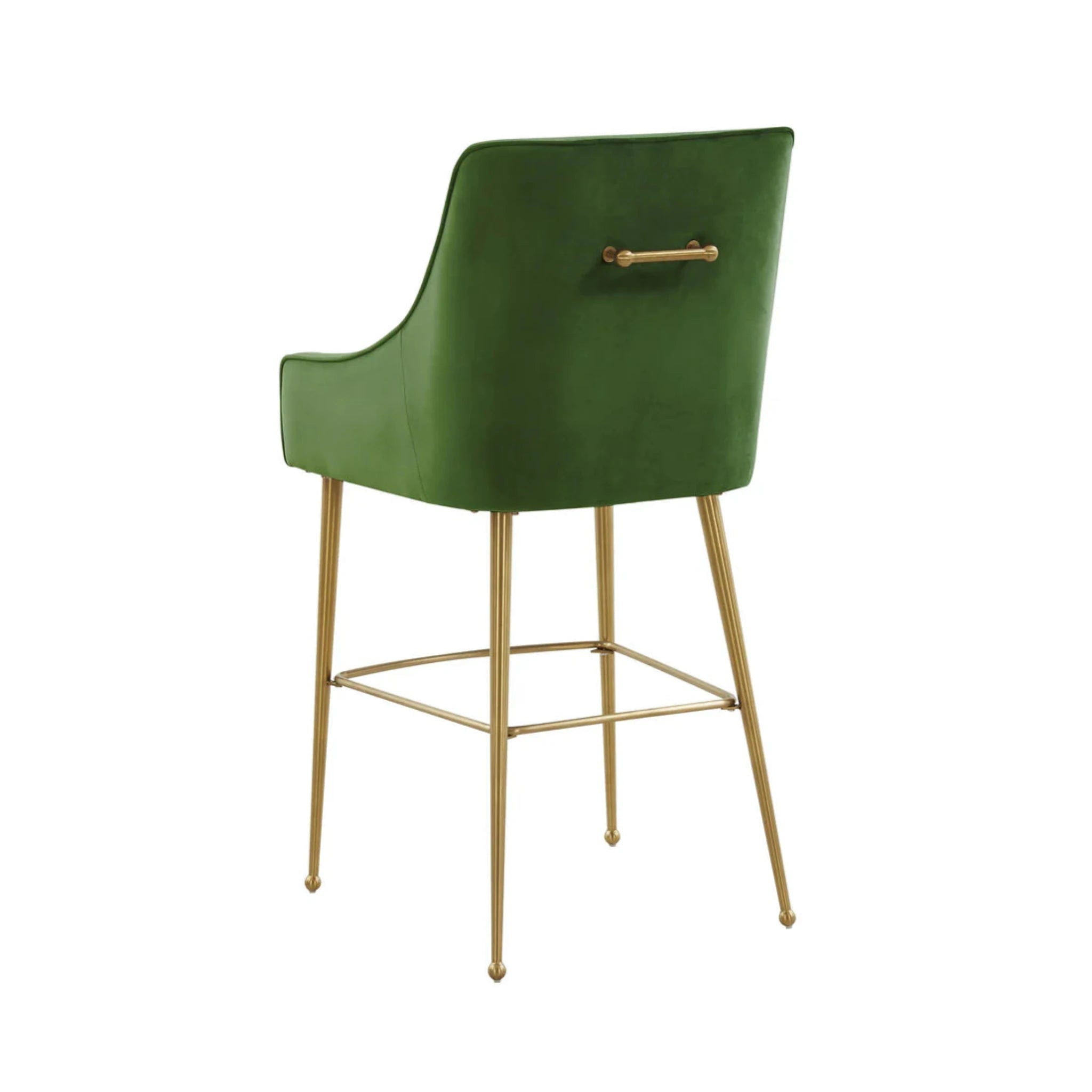 Beatrix Velvet Counter Stool | Green