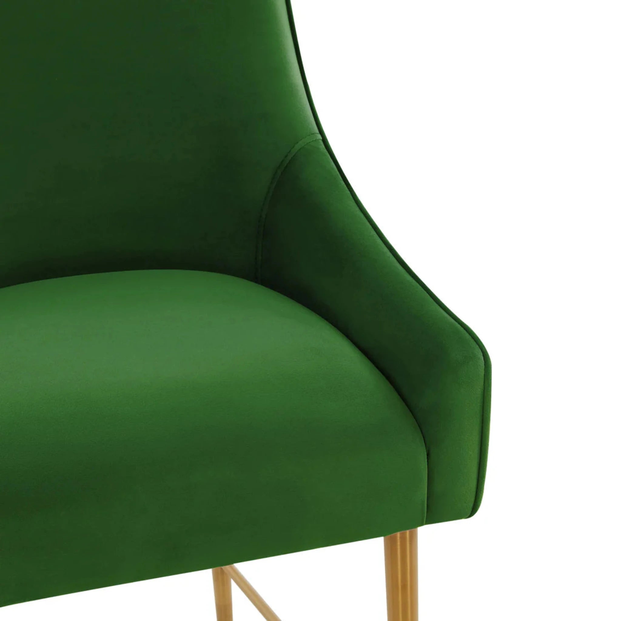 Beatrix Velvet Counter Stool | Green