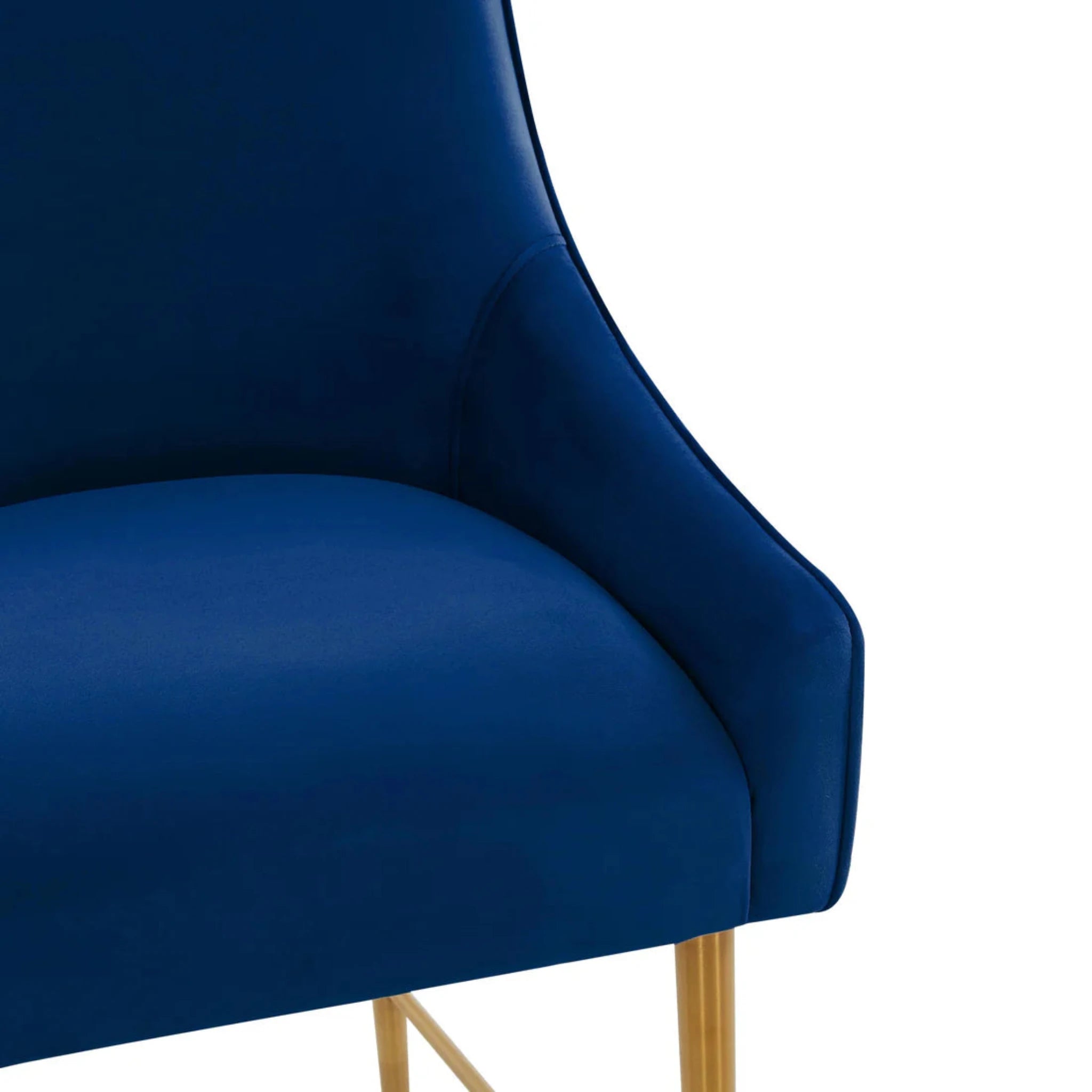 Beatrix Velvet Counter Stool | Navy