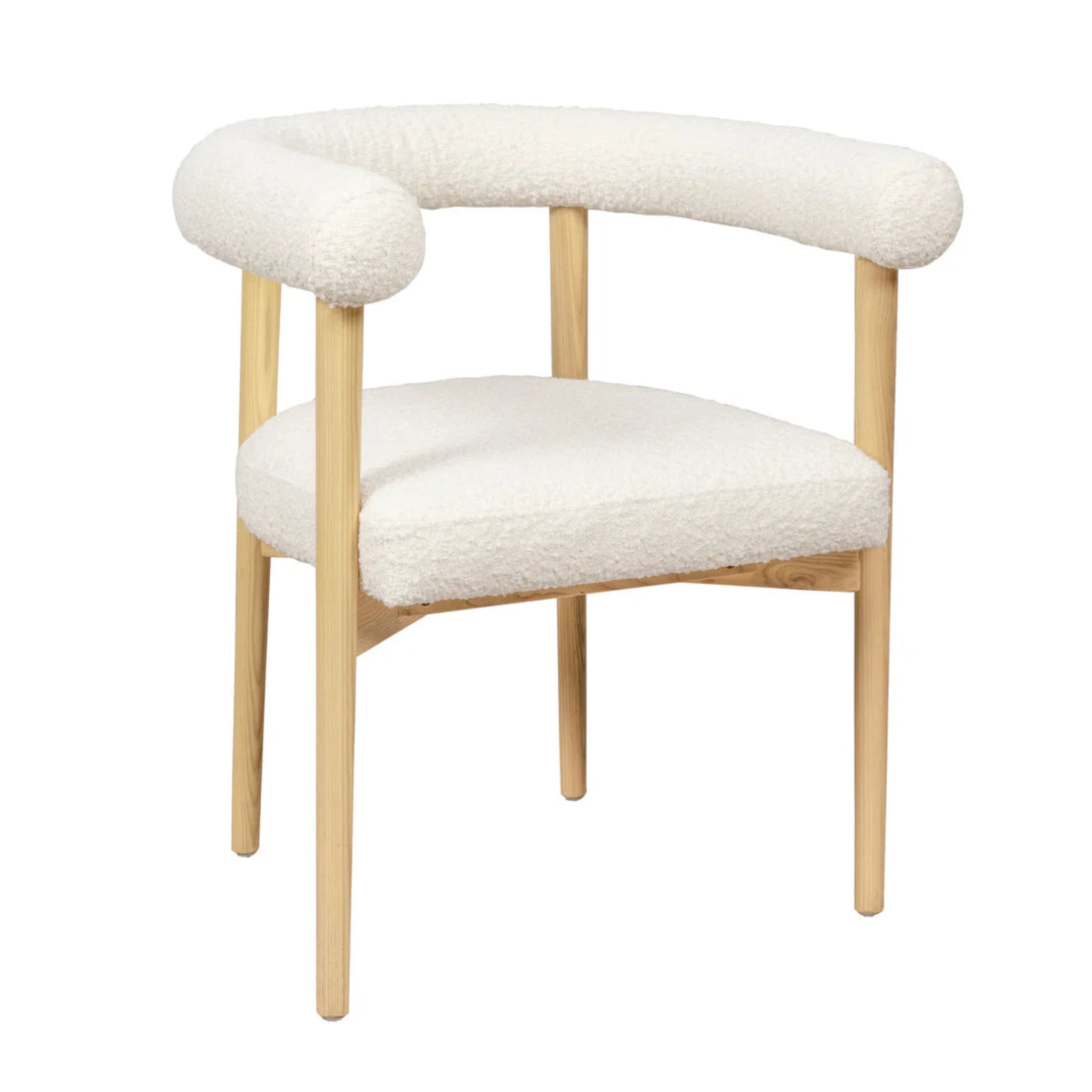 Spara Performance Boucle Dining Chair | Cream