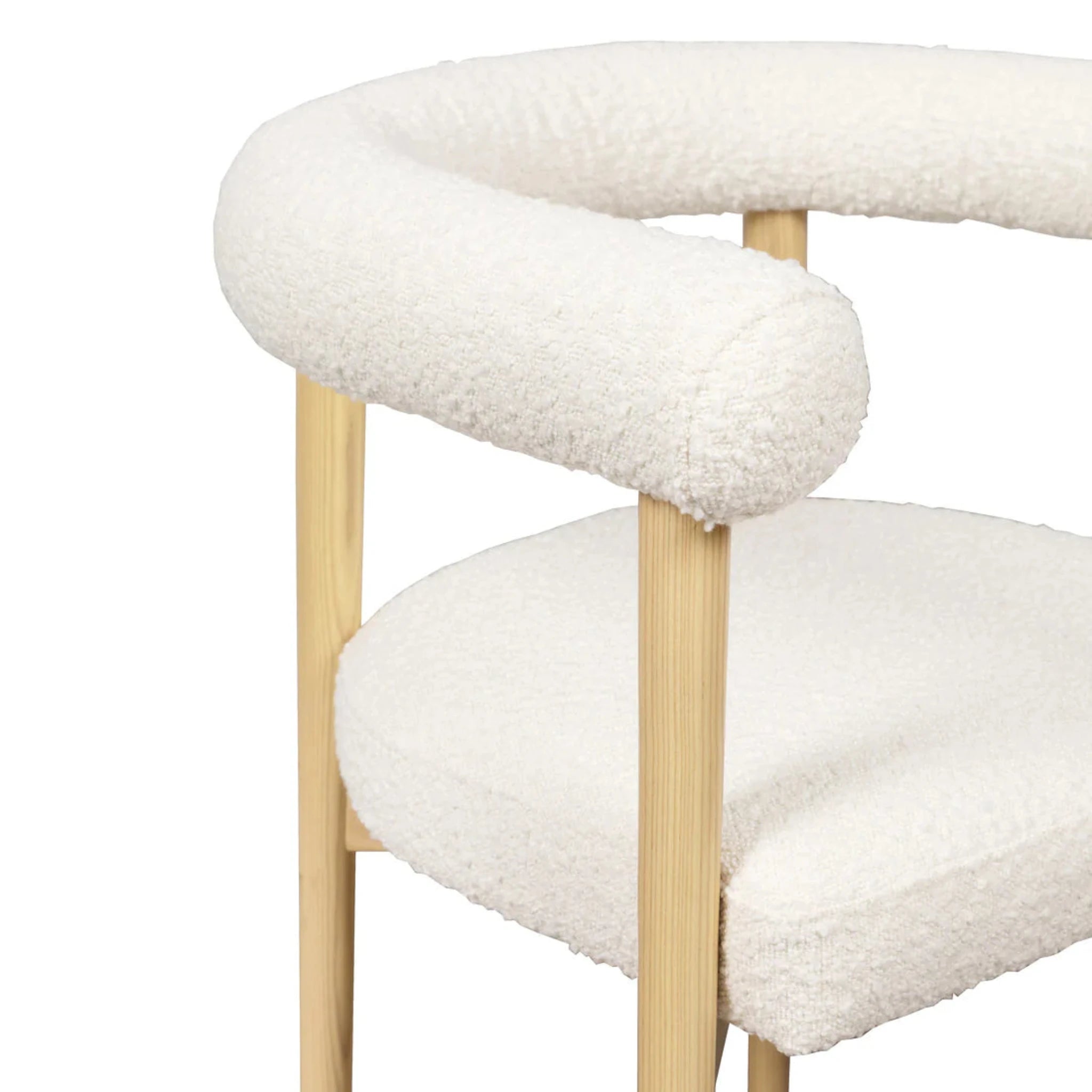 Spara Performance Boucle Dining Chair | Cream