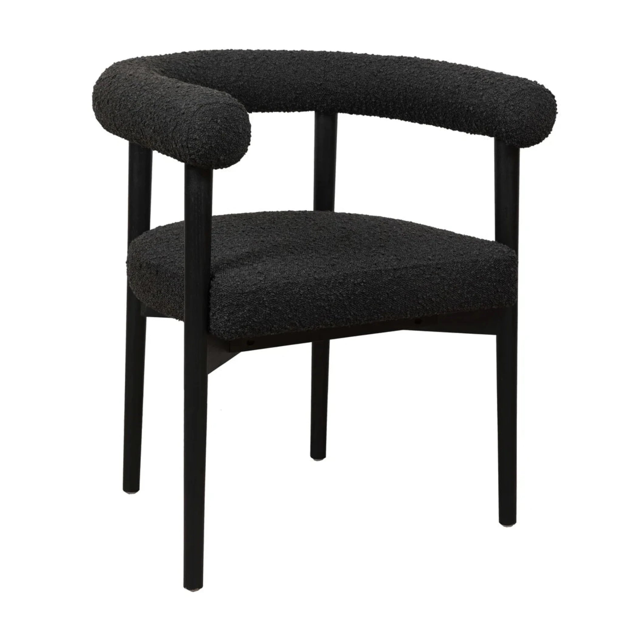 Spara Performance Boucle Dining Chair | Black