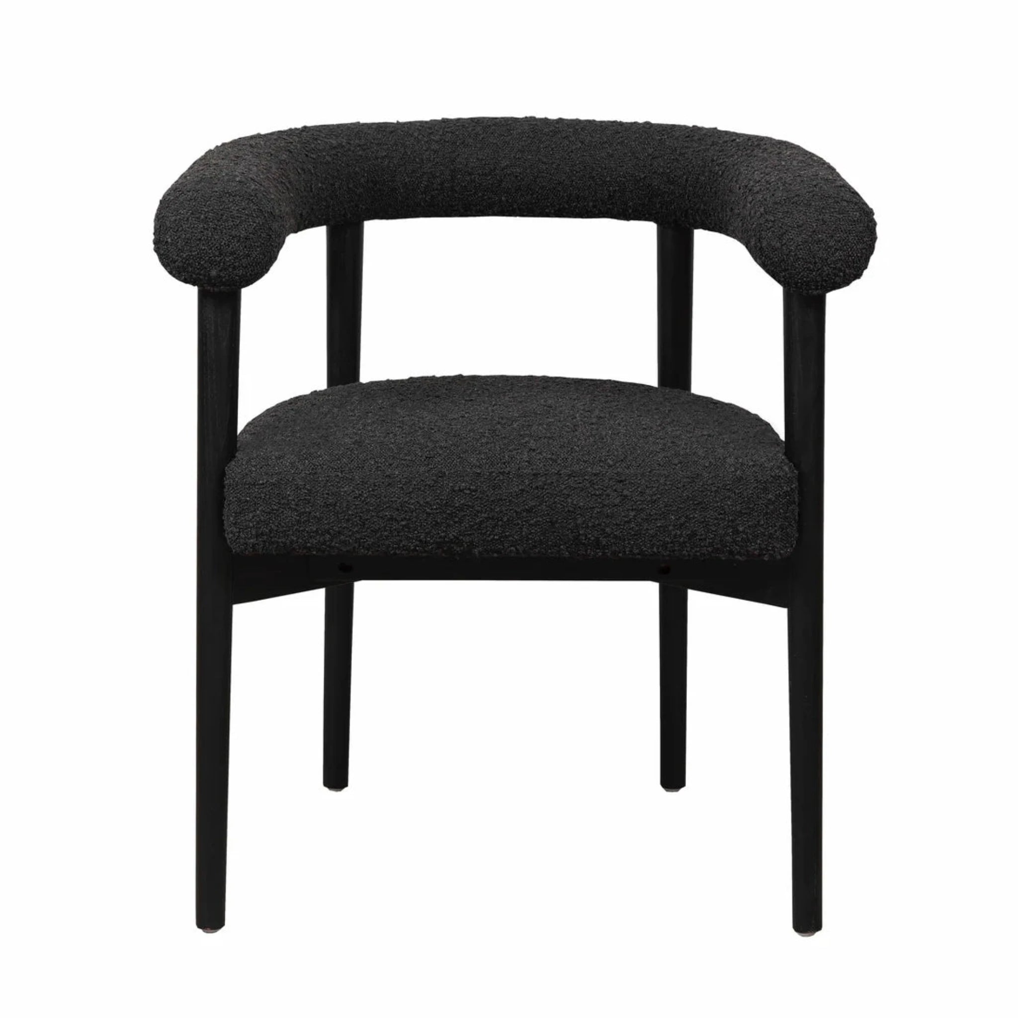 Spara Performance Boucle Dining Chair | Black