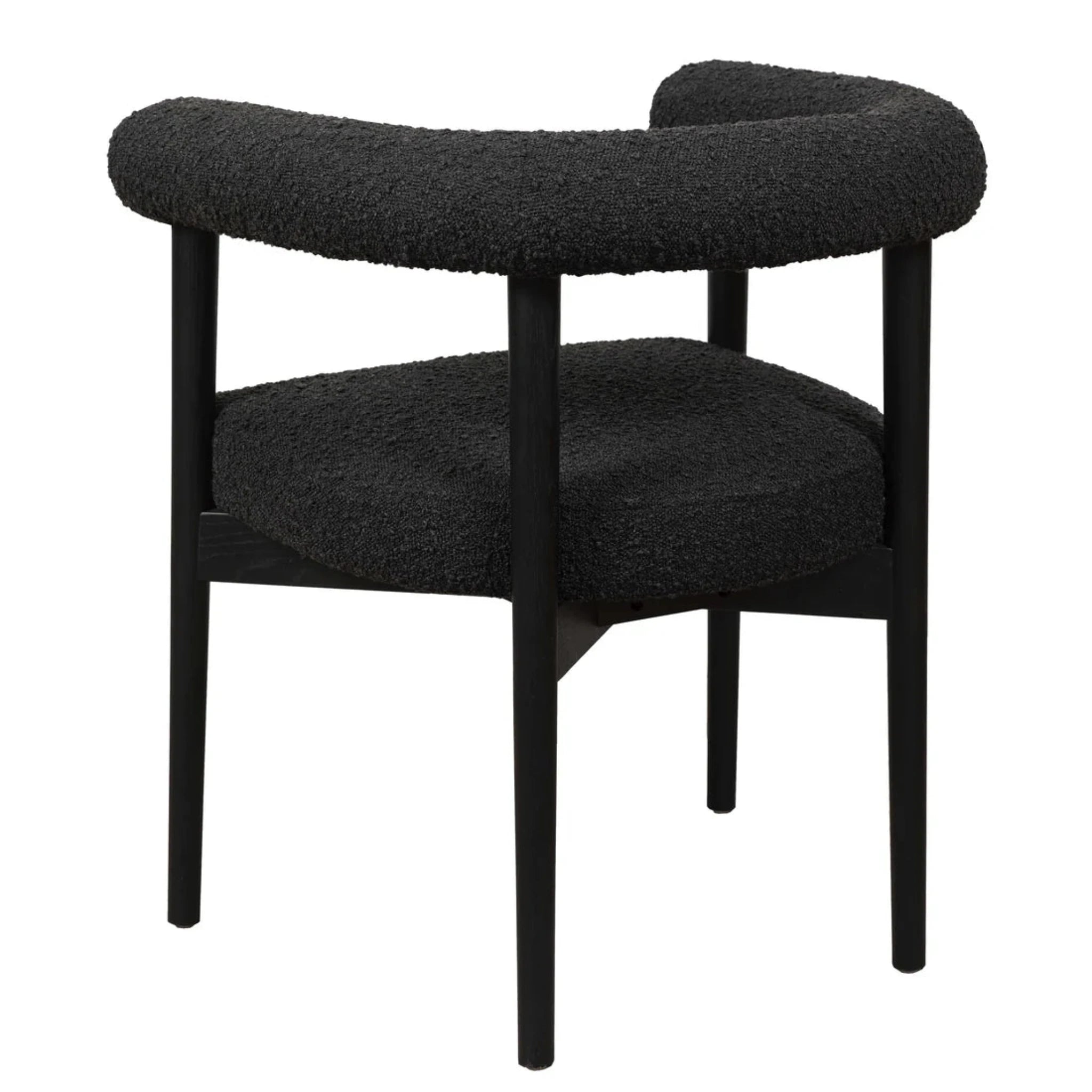 Spara Performance Boucle Dining Chair | Black