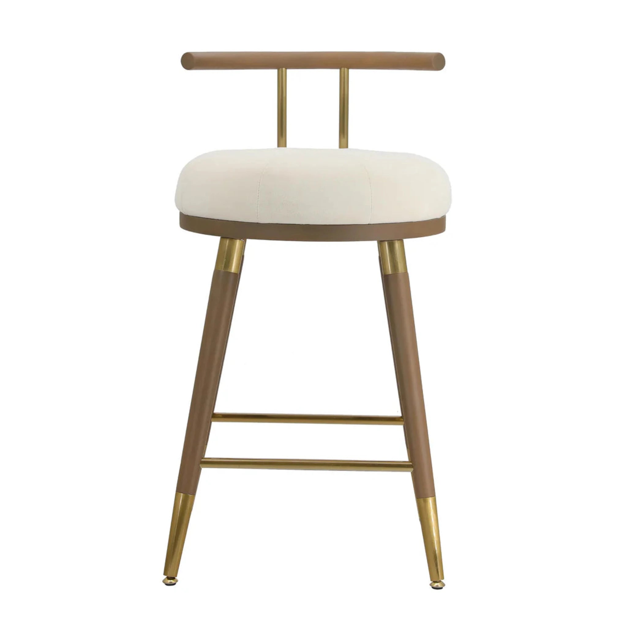 Juniper Velvet Bar Stool | Cream