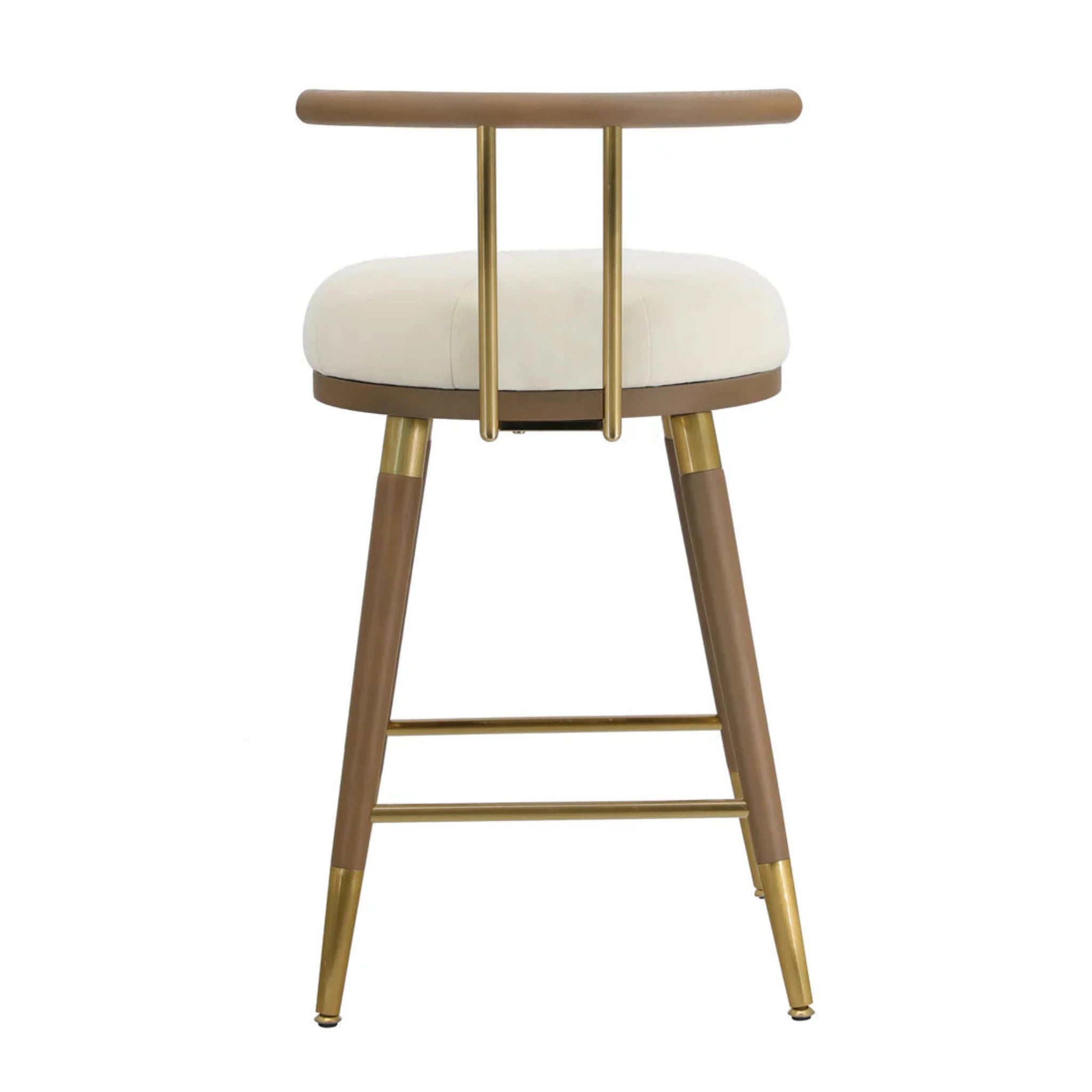 Juniper Velvet Bar Stool | Cream