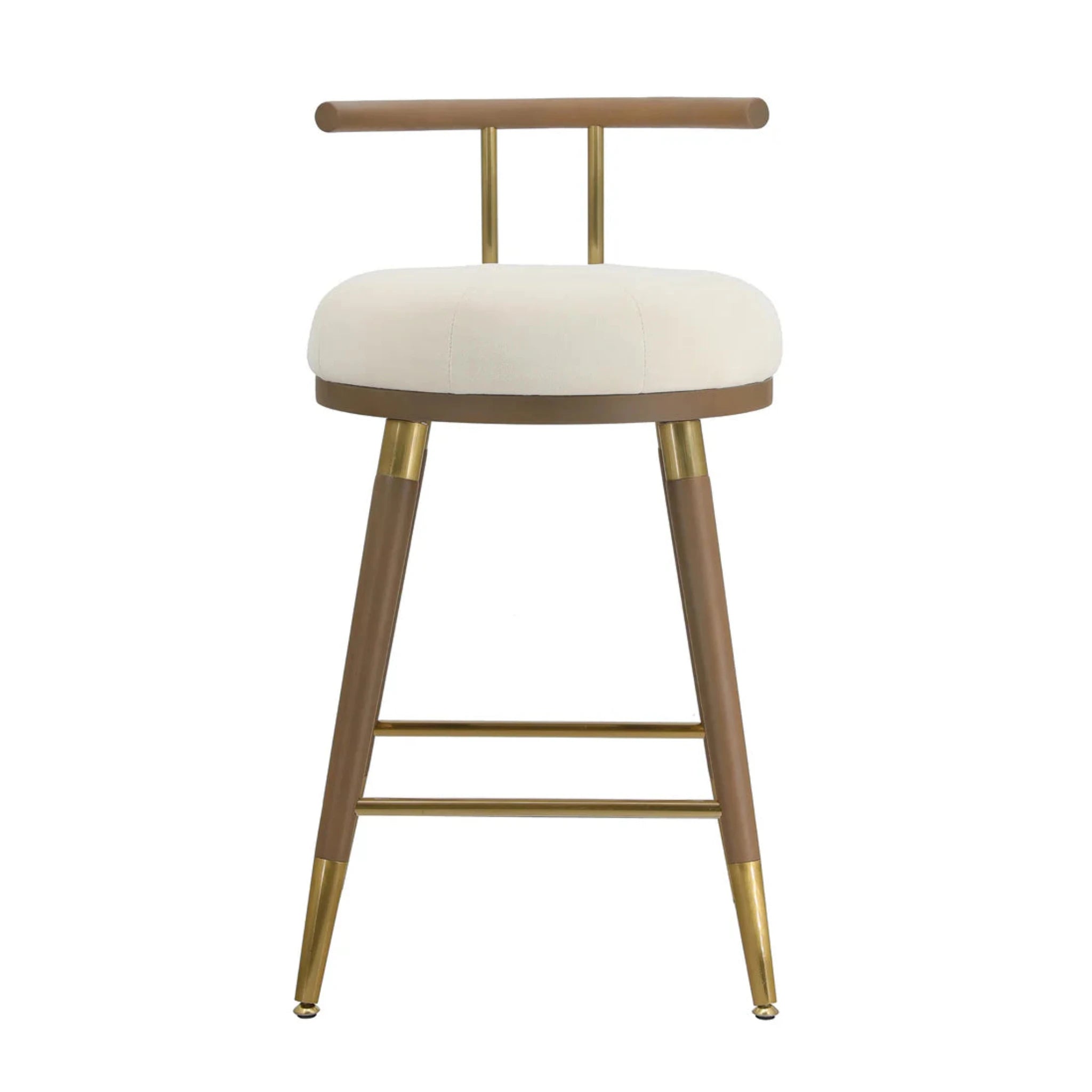 Juniper Velvet Counter Stool | Cream