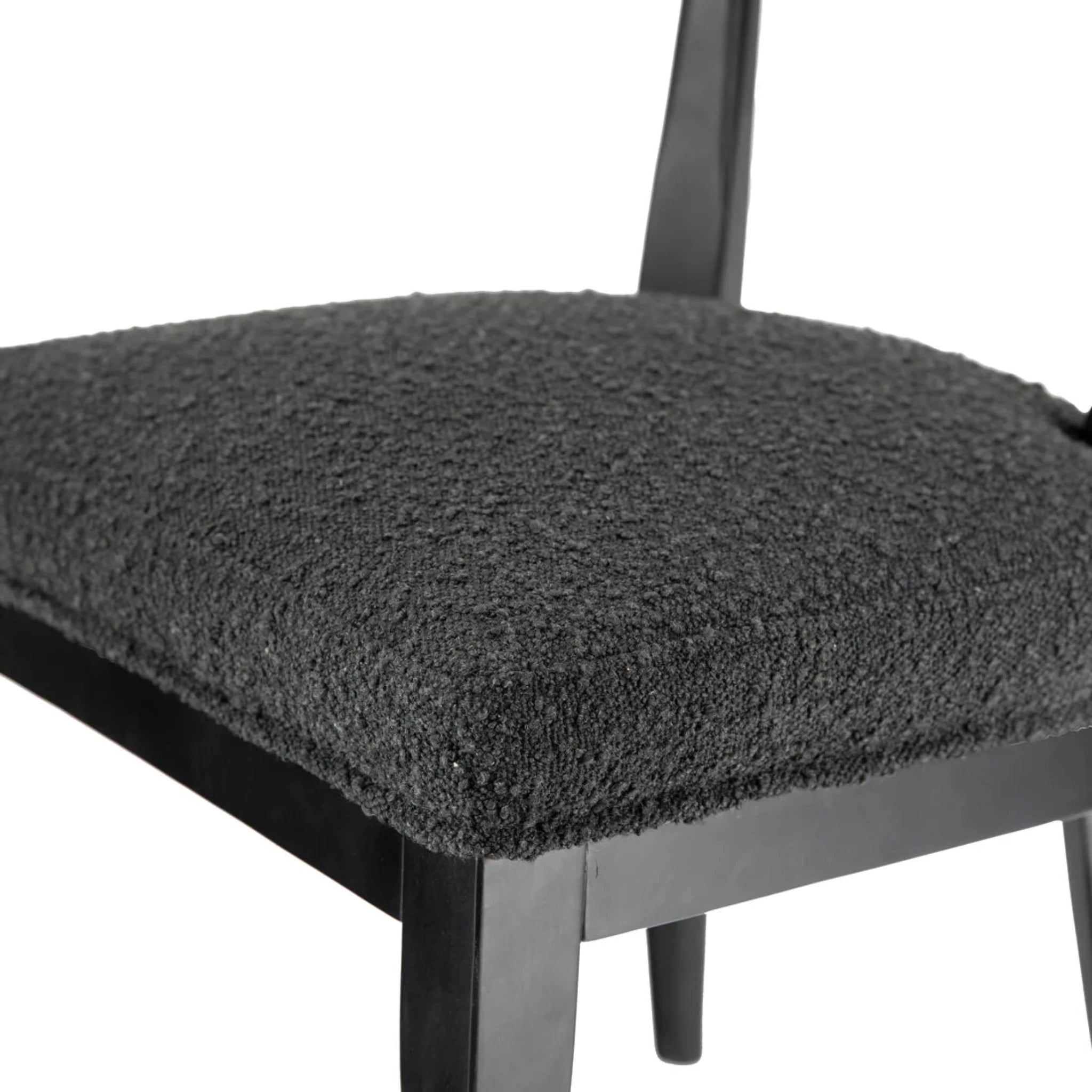 Palla Performance Boucle Dining Chair | Black