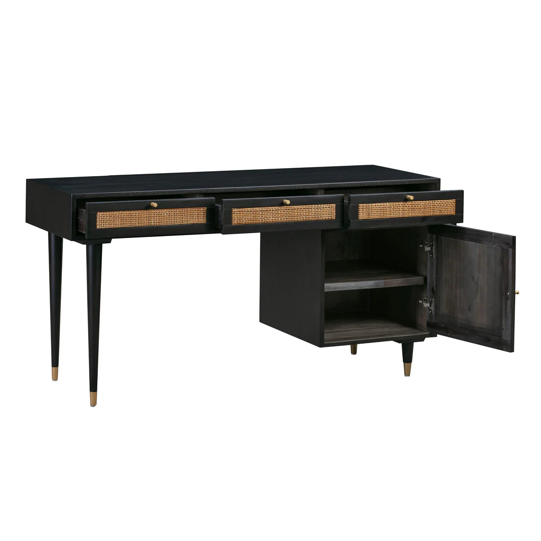 Sierra Cane Desk | Black