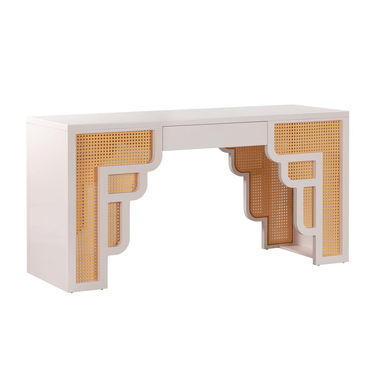 Suzie Rattan Executive Desk | Cream