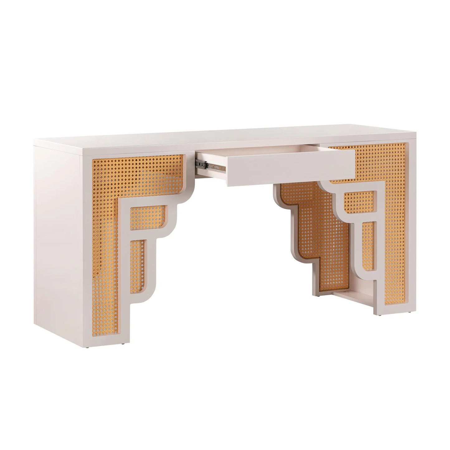 Suzie Rattan Executive Desk | Cream