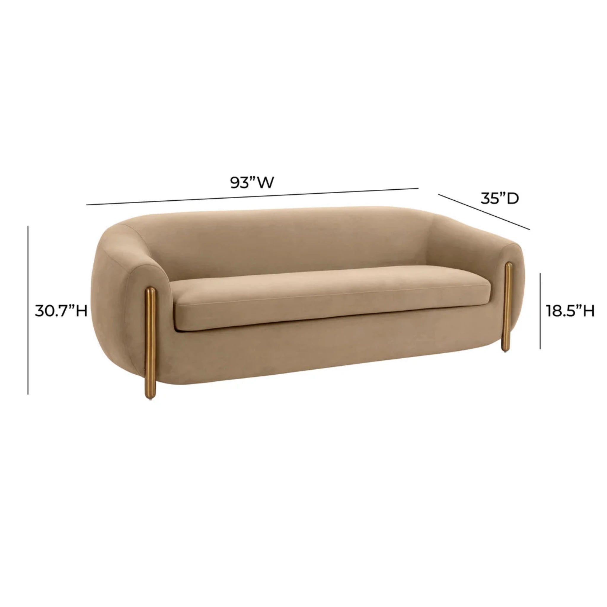 Lina Sofa | Cafe Au Lait