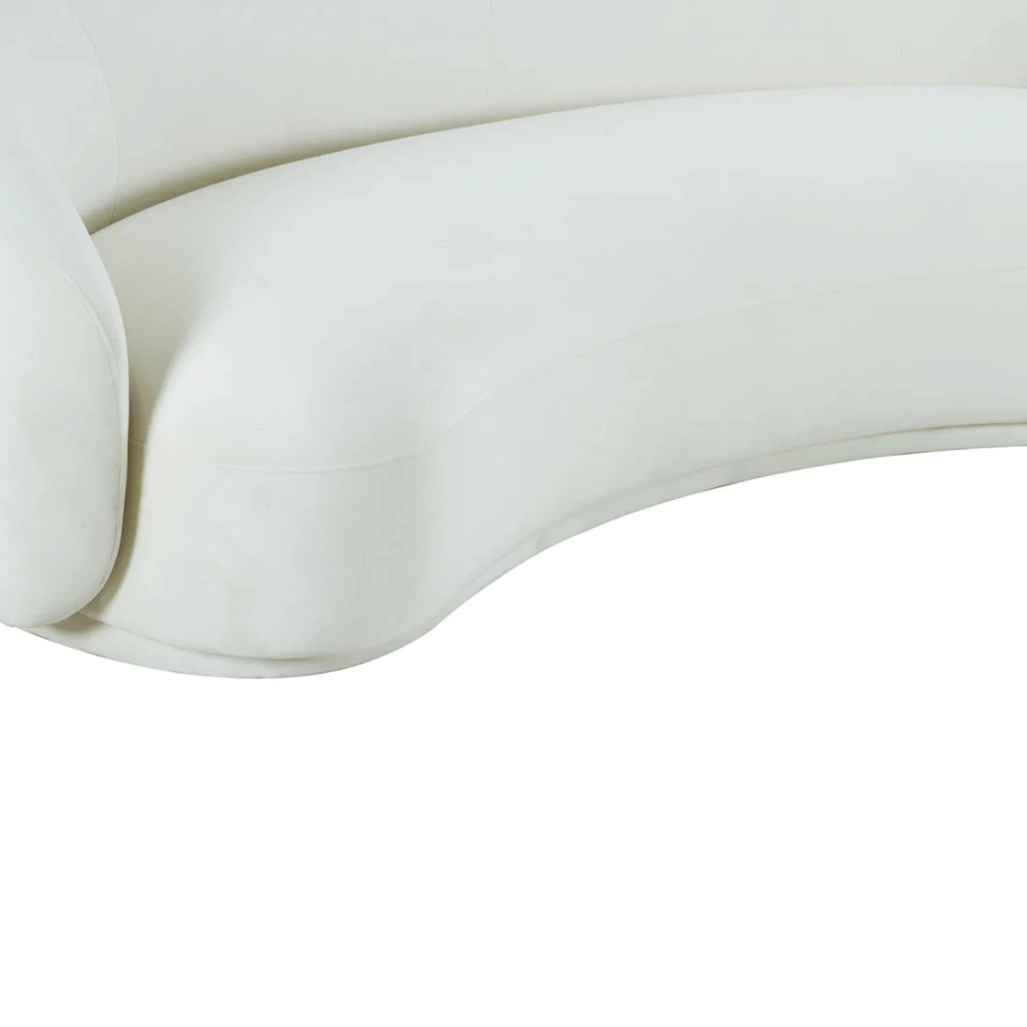 Kendall Velvet Sofa | Cream