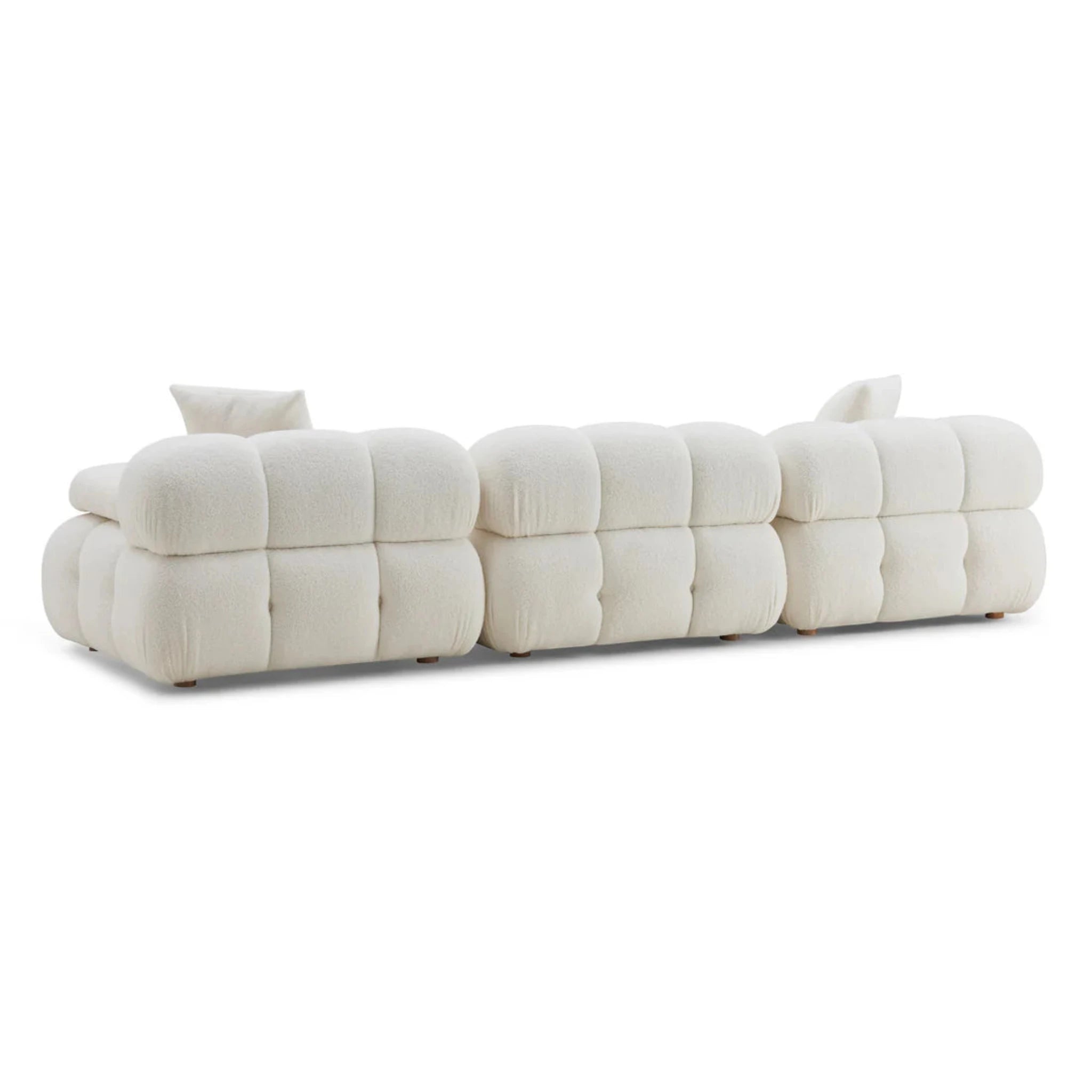 Calliope Vegan Shearling Modular Sofa | Cream