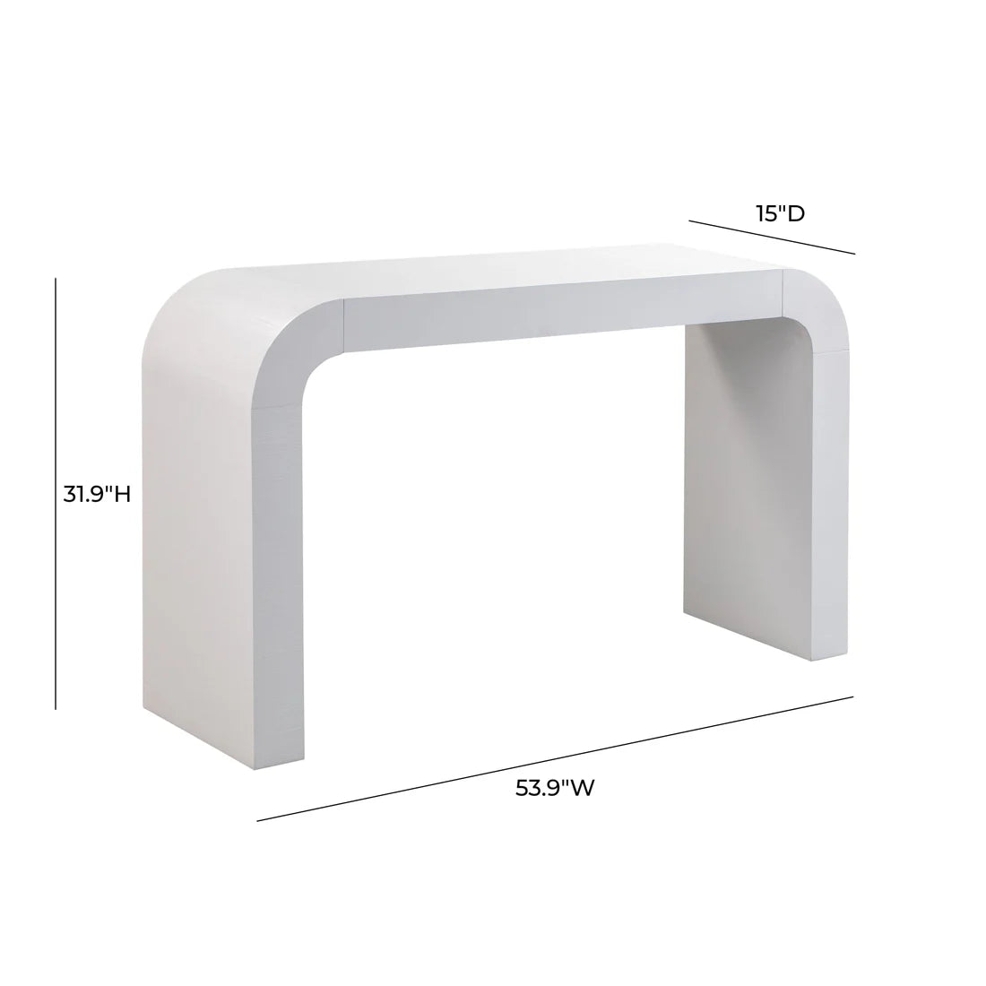 Hump Console Table | White