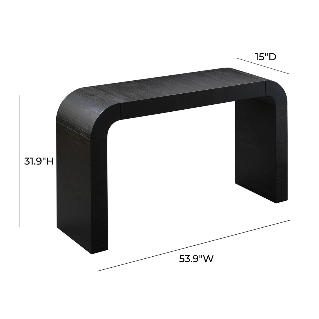 Hump Console Table | Black