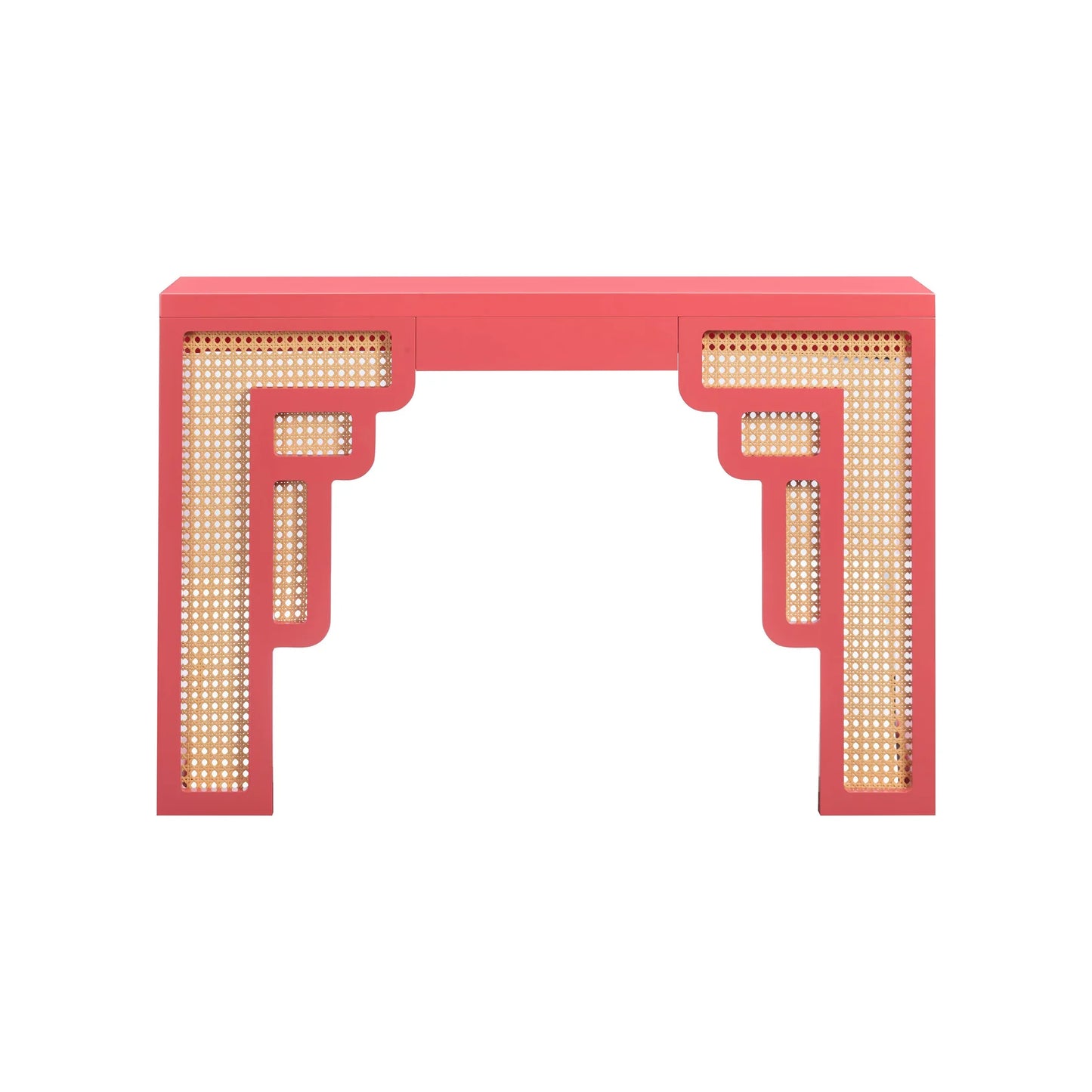 Suzie Rattan Console Table | Pink