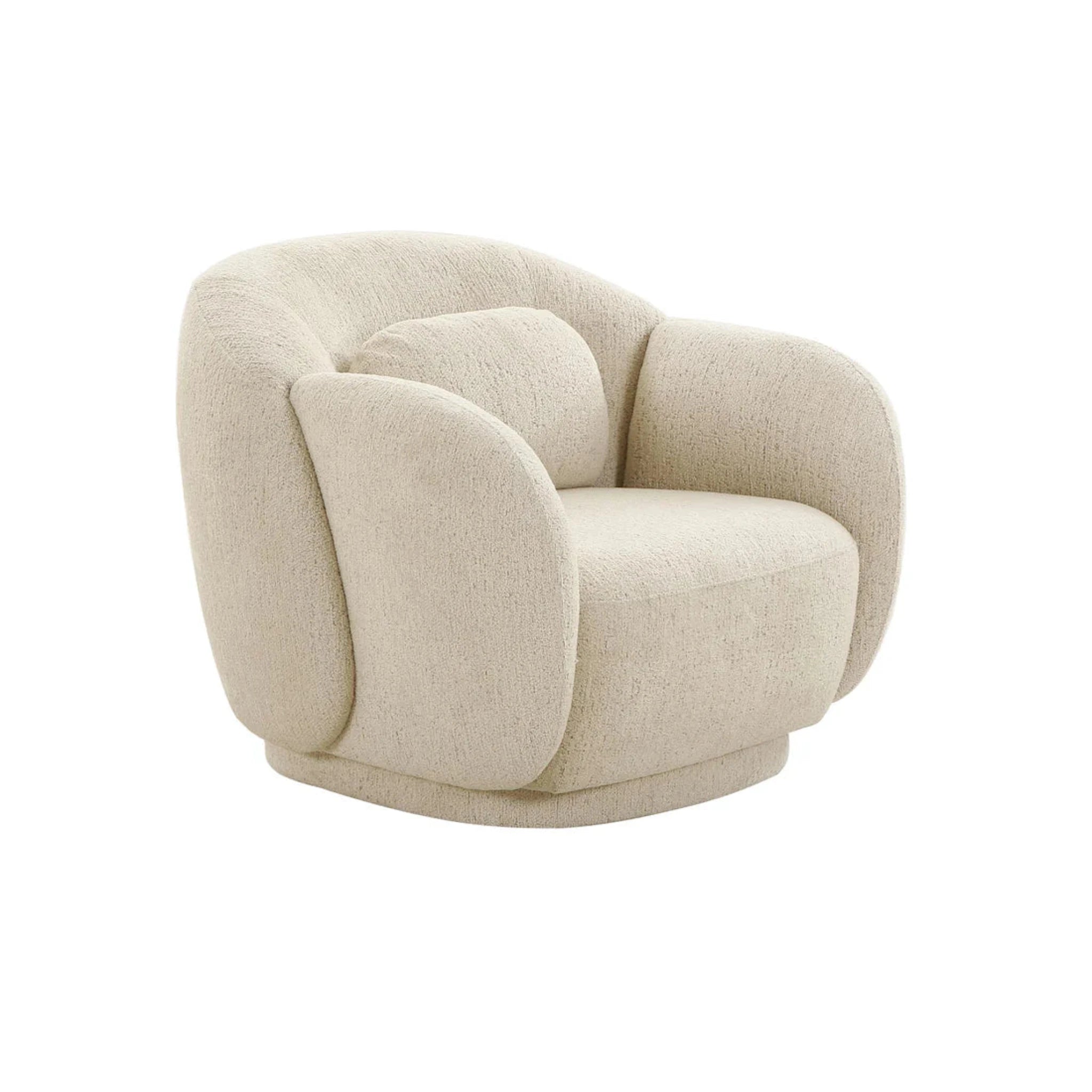 Misty Boucle Accent Chair | Cream