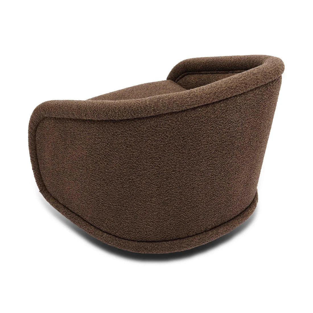 Rory Boucle Swivel Chair | Chocolate