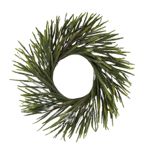 Festive Greens Wreath Christmas Accent | 23"