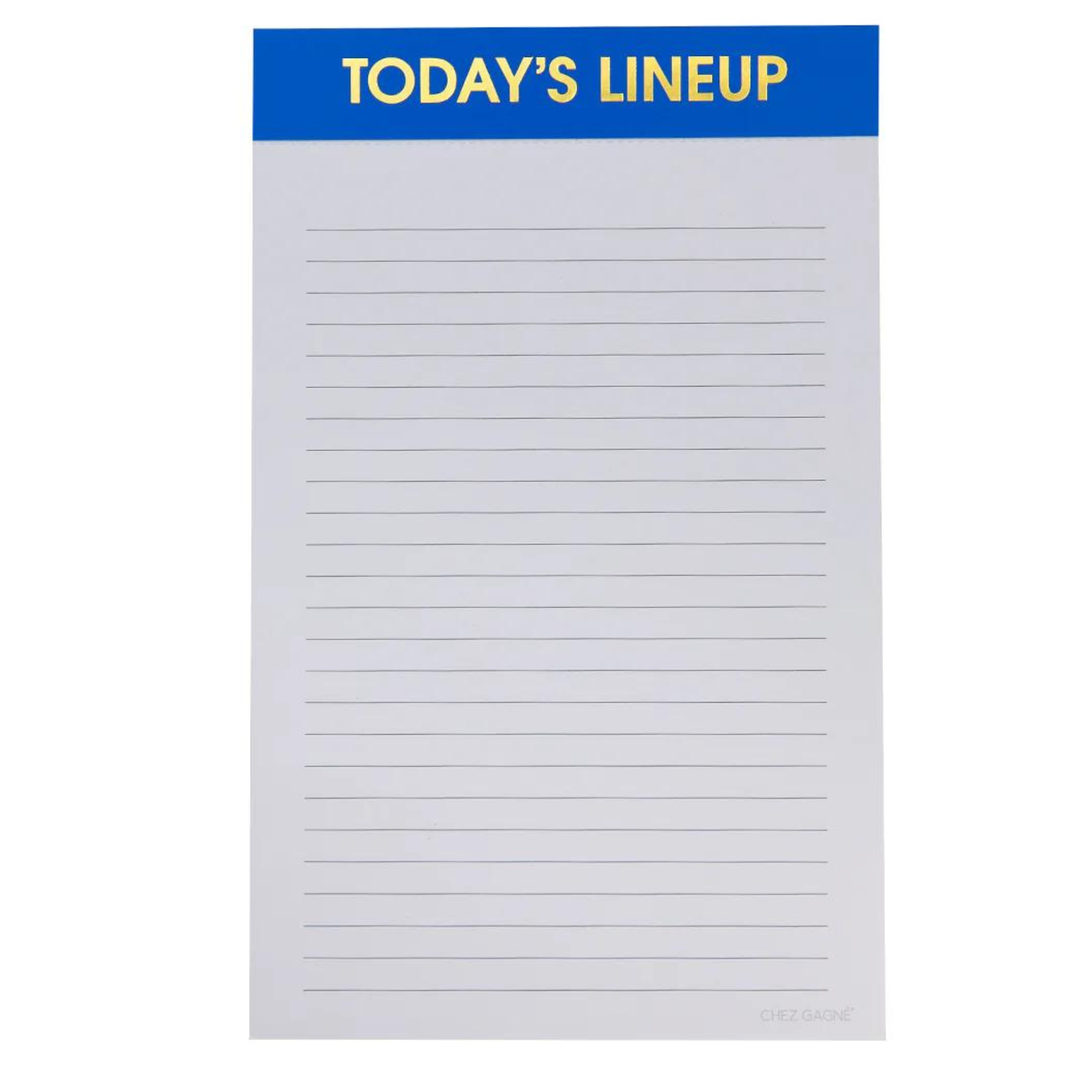 Today's Lineup Notepad