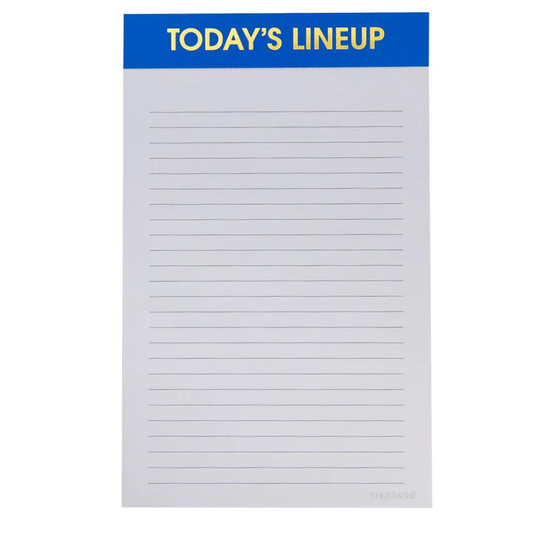 Today's Lineup Notepad